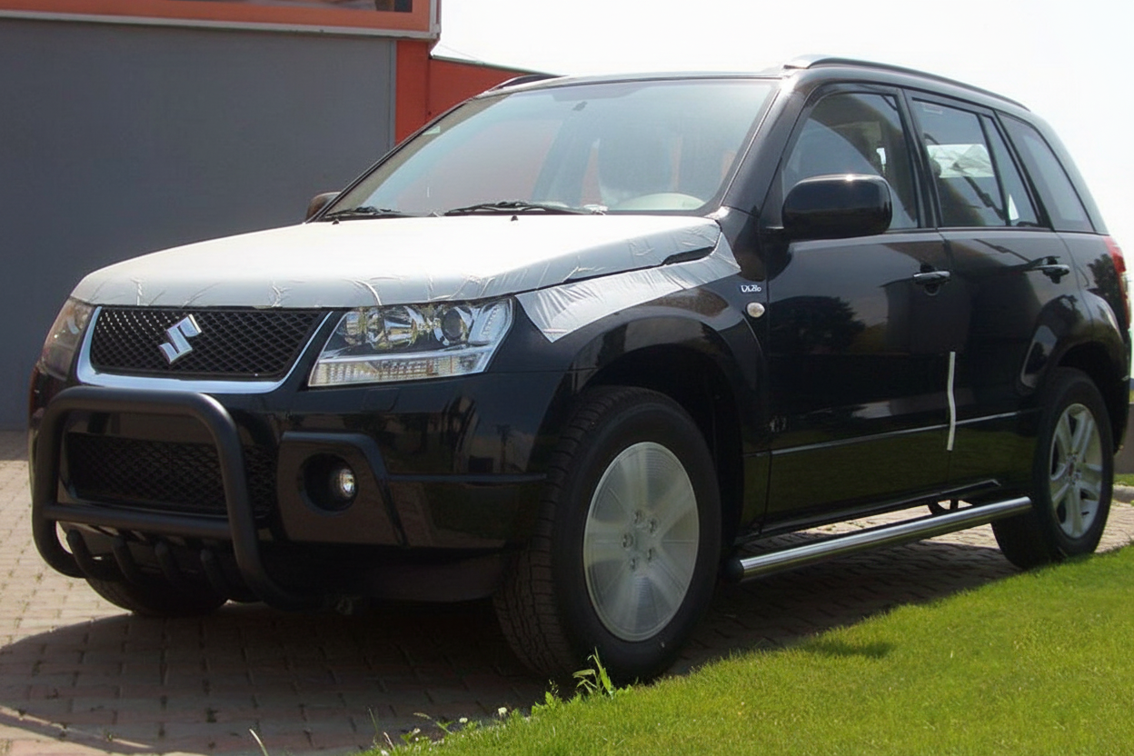 Кенгурятник QT006 Black (нерж.)