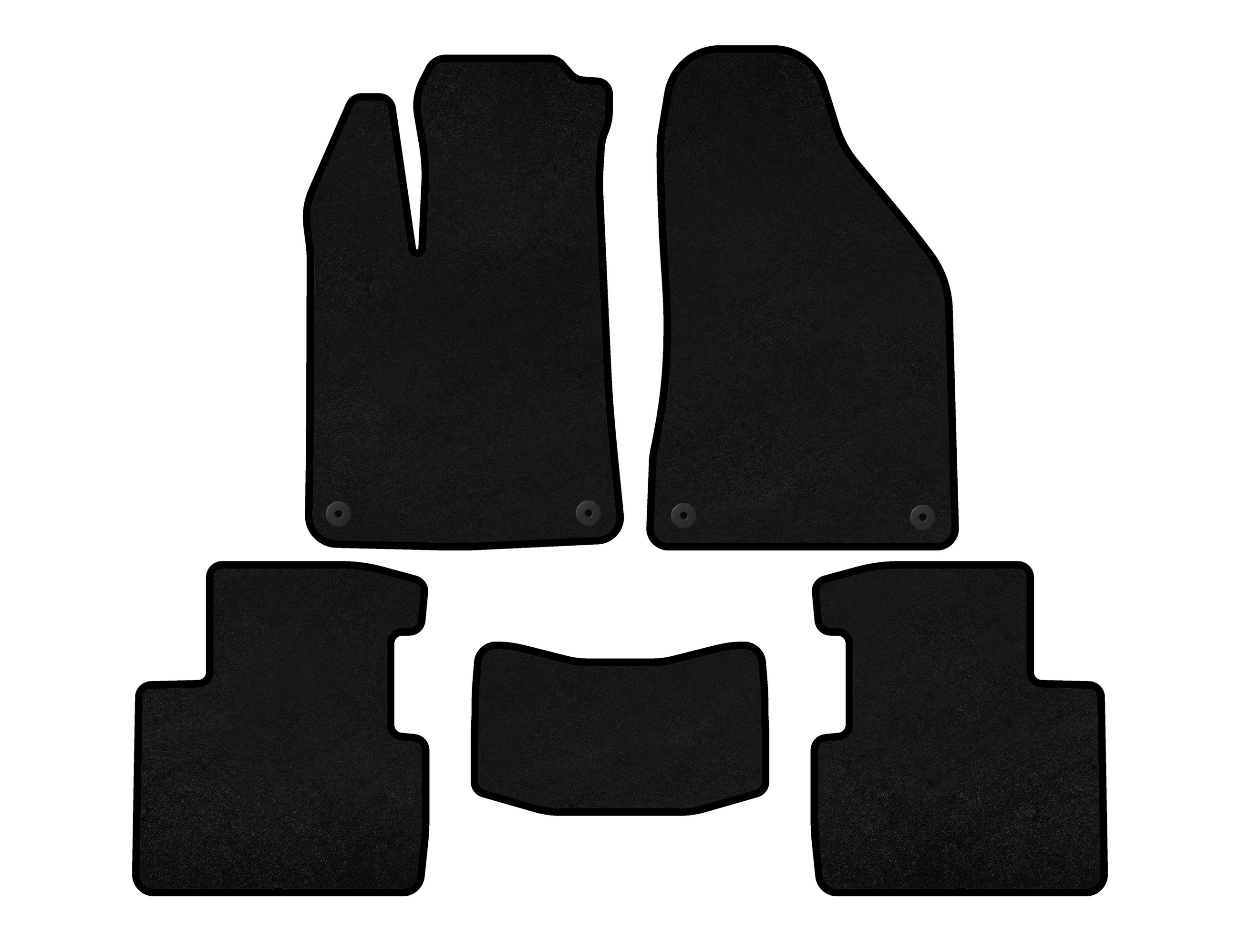 Килимки текстильні Deluxe (SD, чорний)