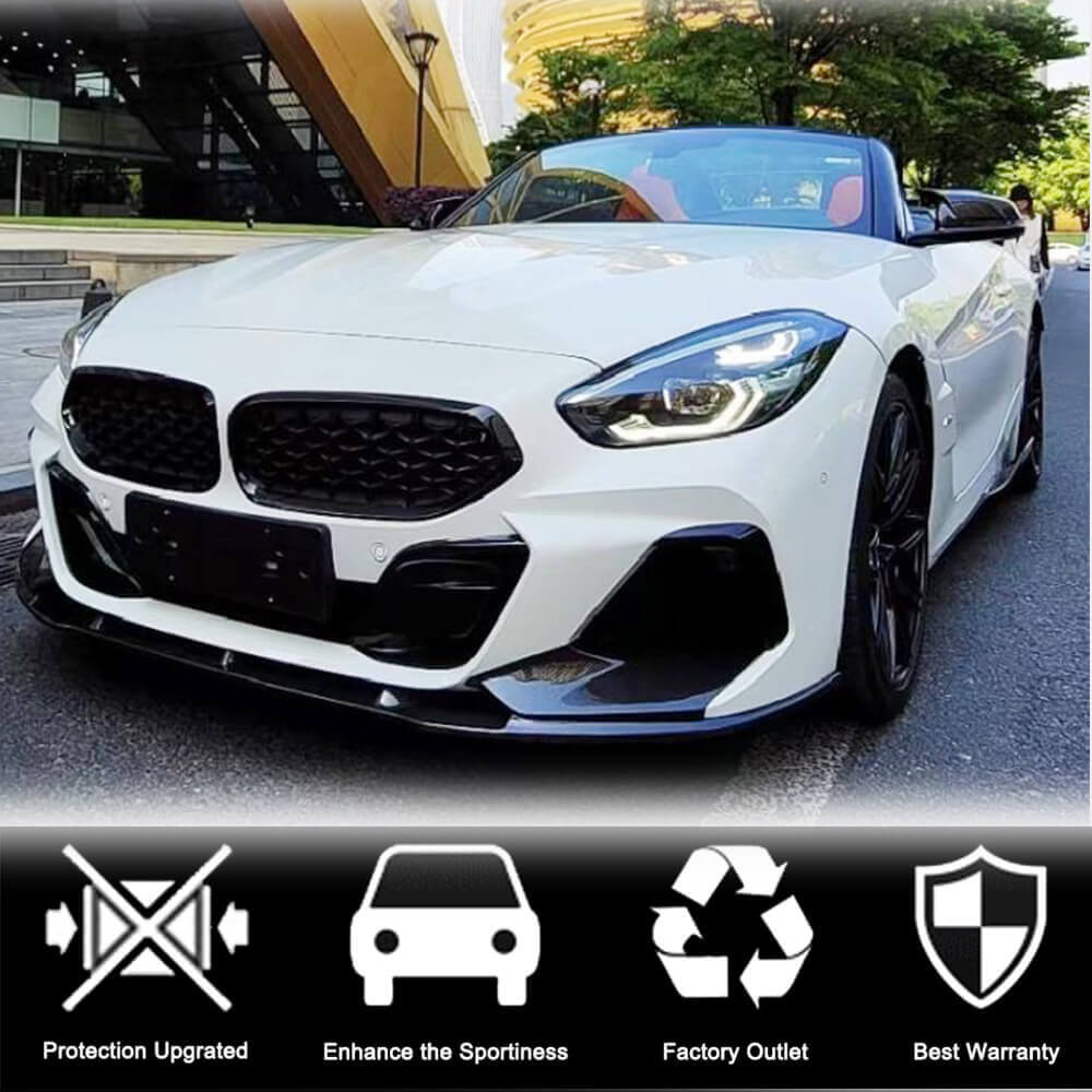 Накладка на передній бампер Lip V5 (для M-Sport, Карбон) 3