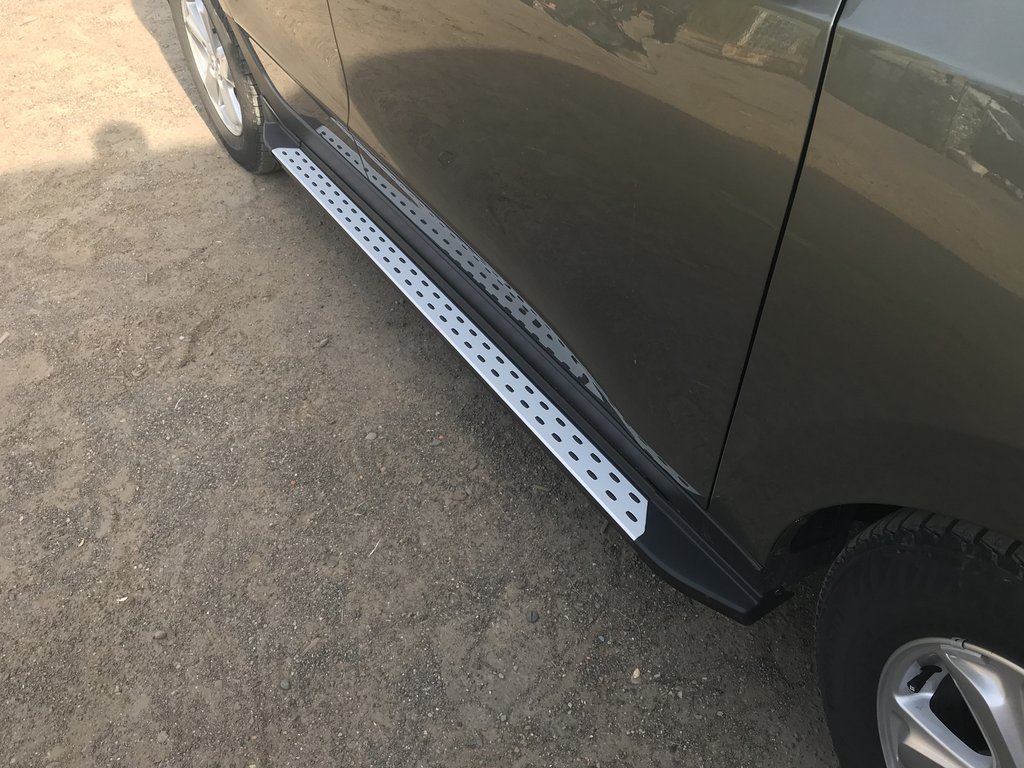 Бокові пороги OEM-BMW-V2 (2 шт, пластик) 4