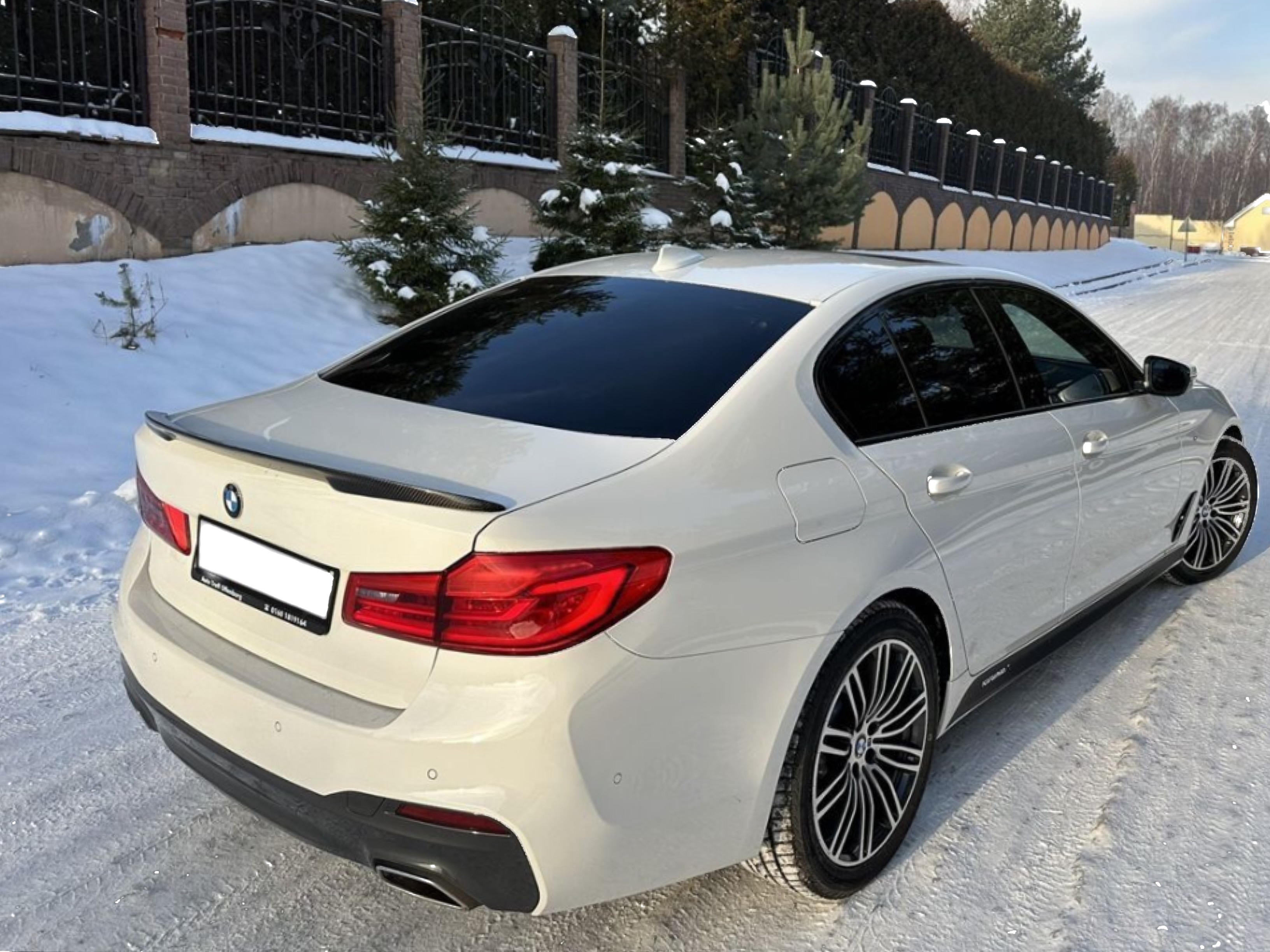 Спойлер ліп M-Performance BMW 5 series G30 2017- ABS пластик, колір чорний глянець 4