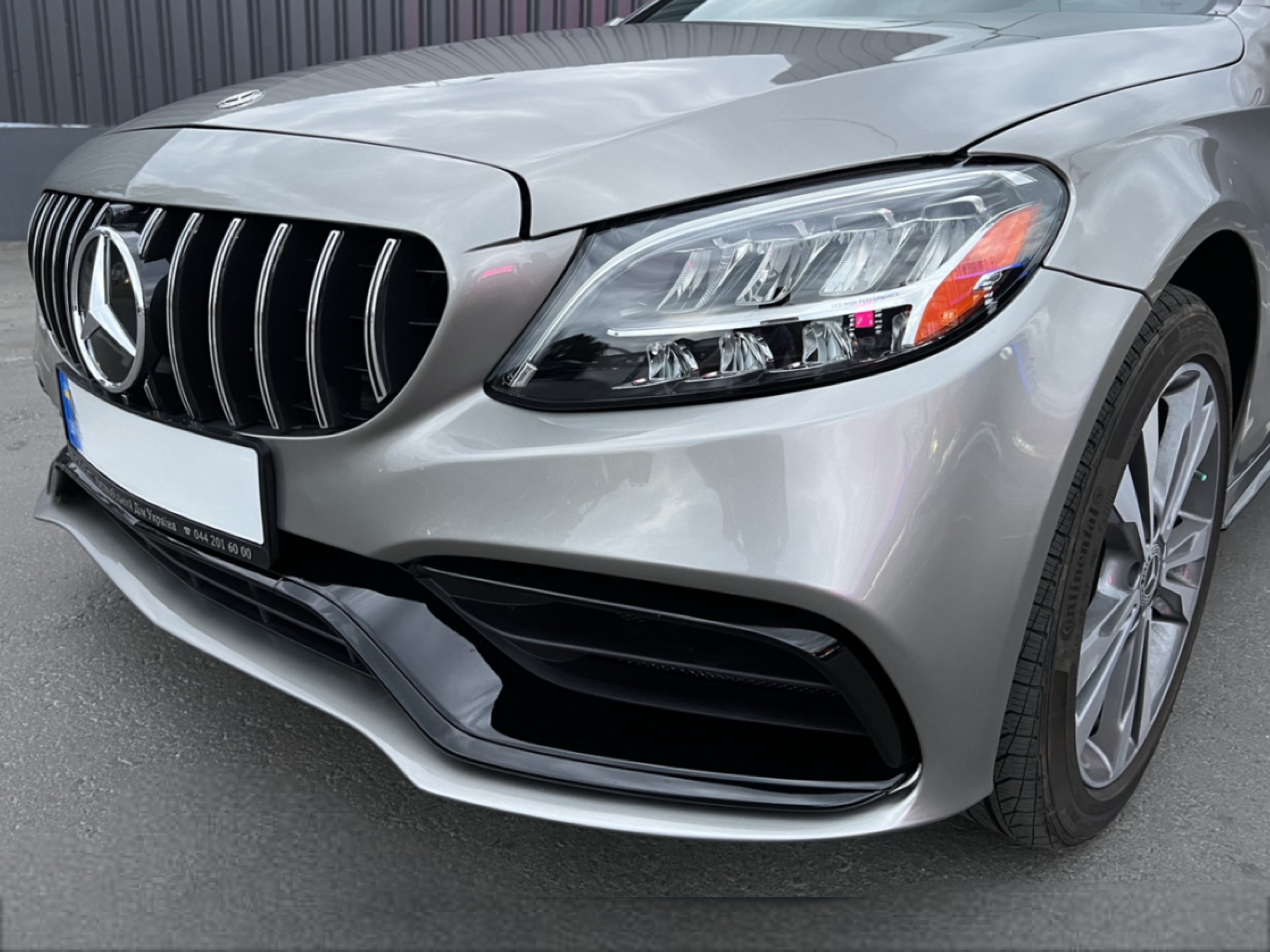 Комплект обвісу стиль AMG C63 рестайлінг 2019+ для Mercedes C Class W205 2014-2021 5