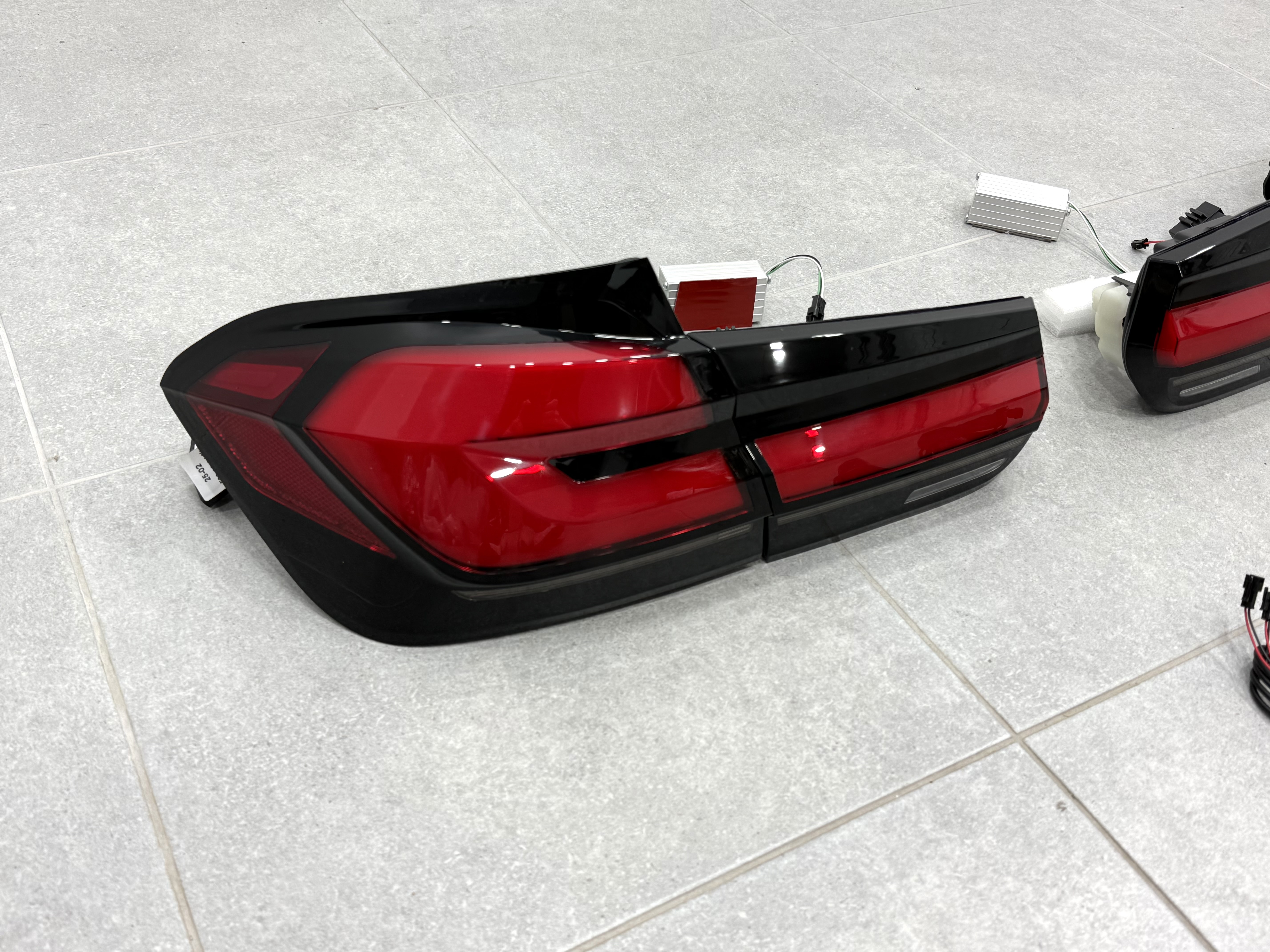 Задні LED ліхтарі стиль G30 для BMW 3 series F30 2012-2018 червоні, комплект 4шт. 3