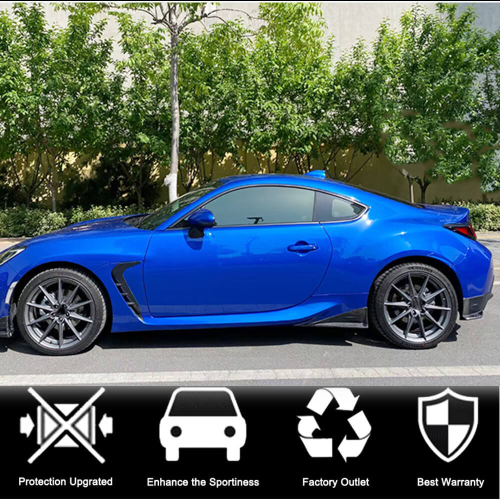 Накладки на задній бампер V2 (Карбон) 2