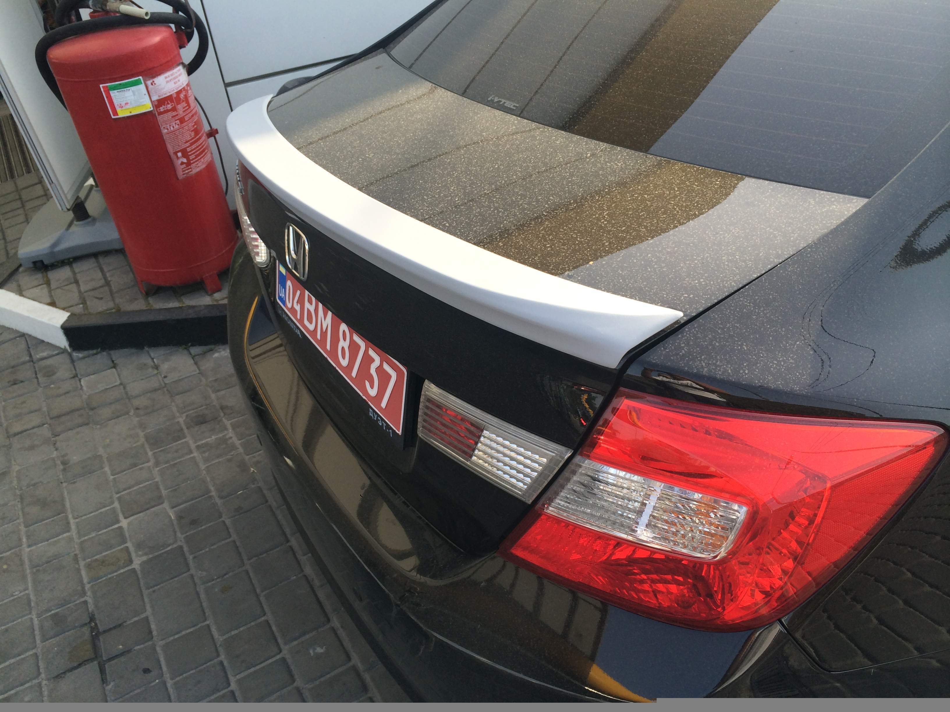 Спойлер ліп багажника Honda Civic 2012-2015 ABS пластик 2