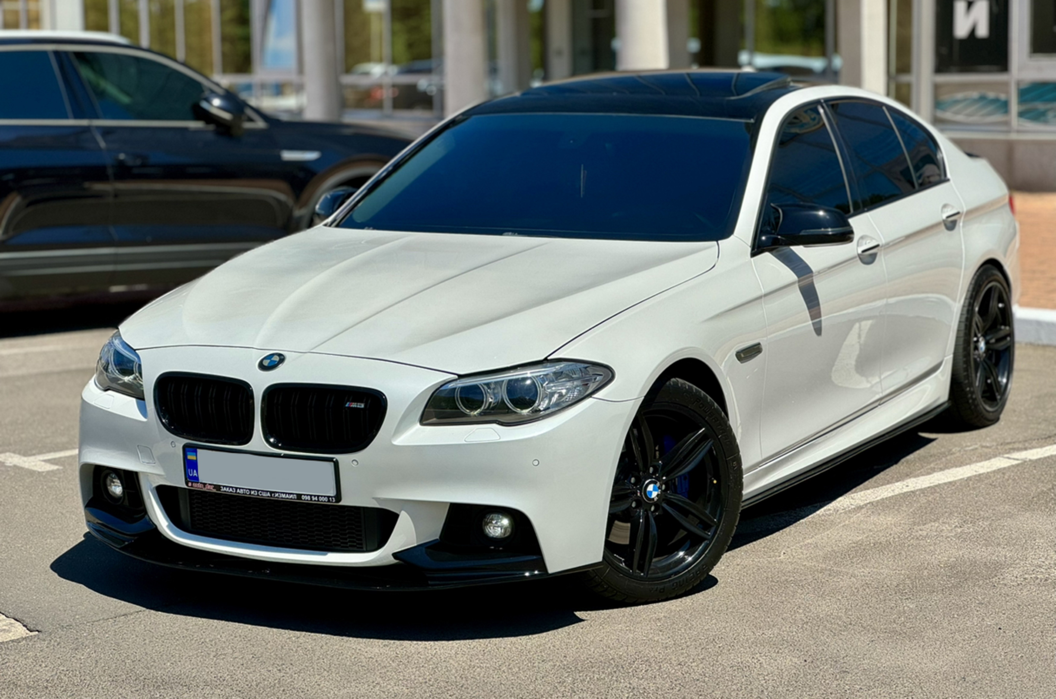Леза на пороги Чорний глянець (M-Performance) на BMW 5 Series F10 / F11 2010-2017 року 5