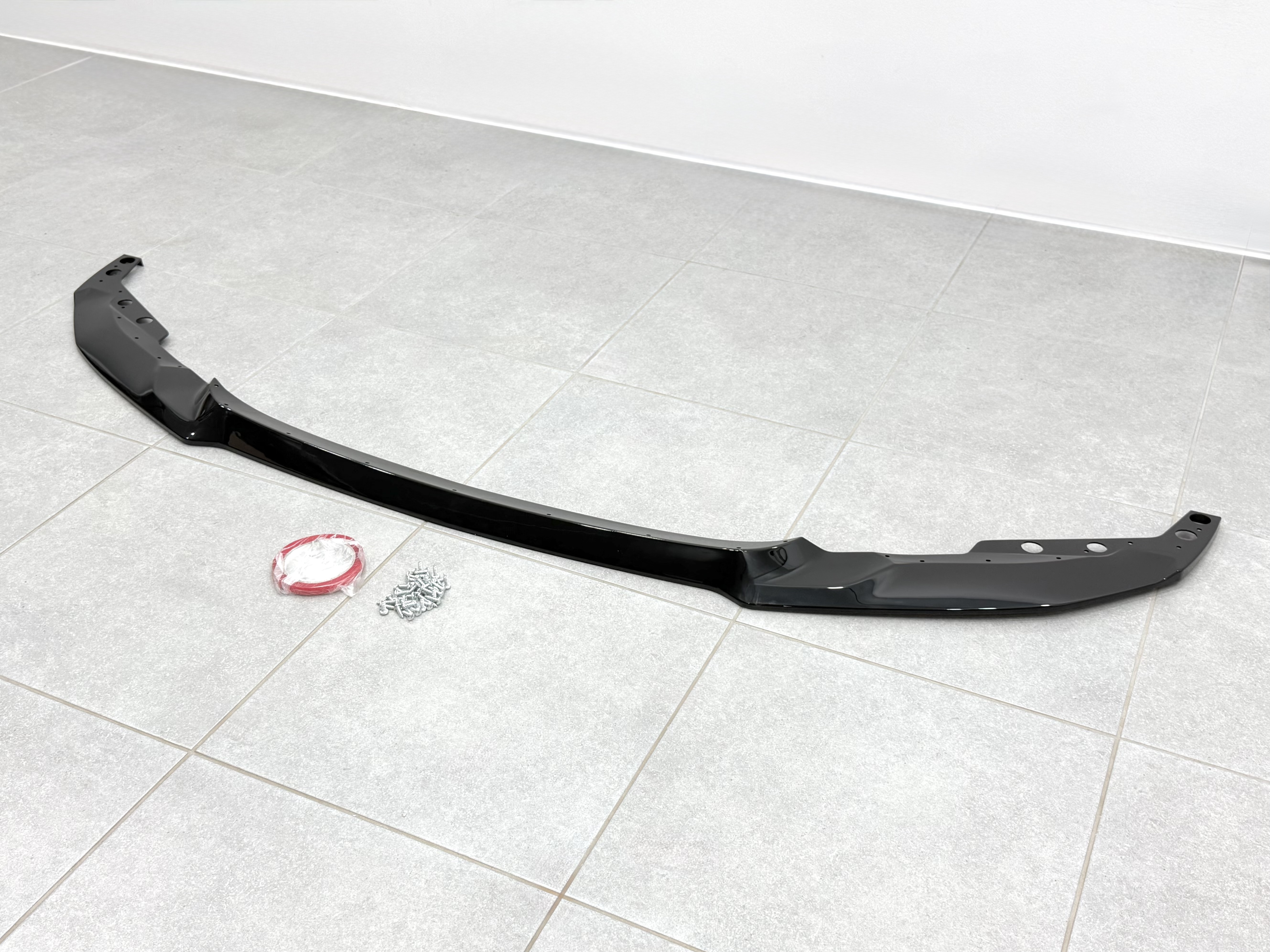 Юбка переднього бампера M4 CS для BMW 4 series F32 F33 F36 ABS пластик, чорний глянець 4