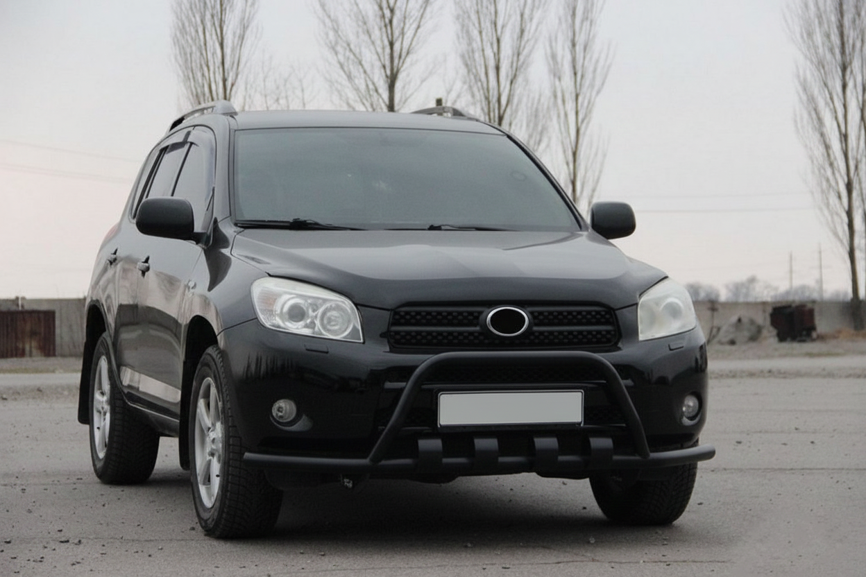 Кенгурятник WT-ST15 Black (нерж)