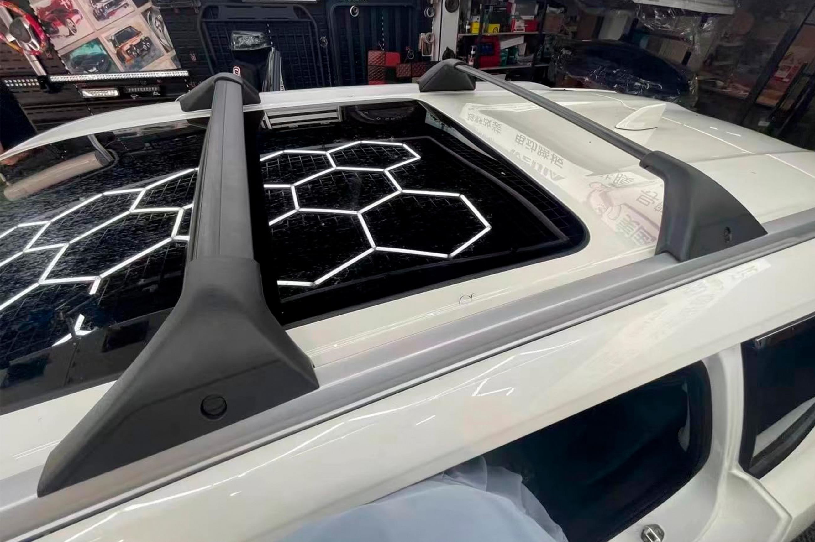 Багажник (поперечини) на інтегровані рейлінги OEM (2 шт) Чорний 2