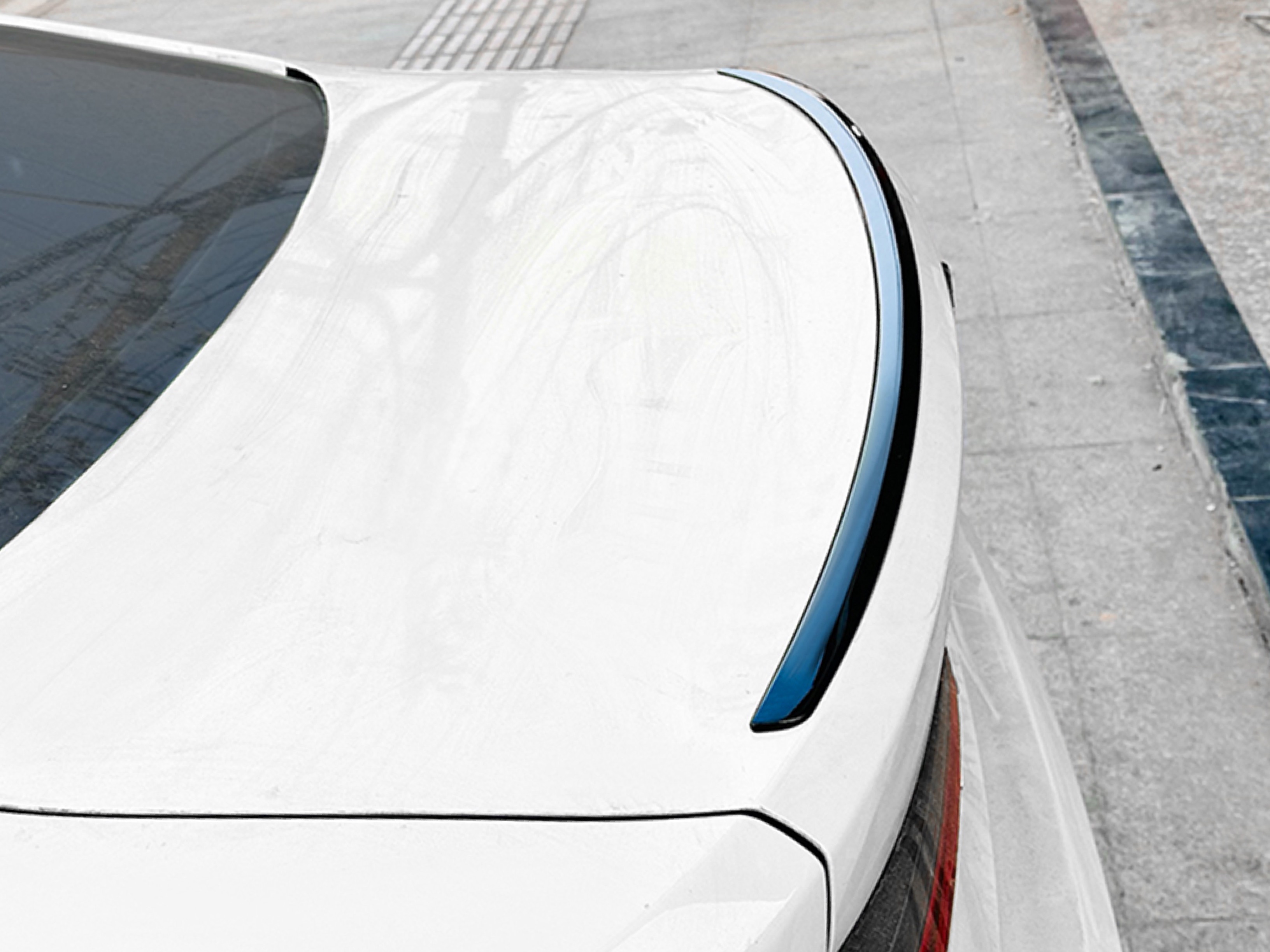 Спойлер лип BMW 4 series G22 2020 - ABS пластик, чорний глянець 3