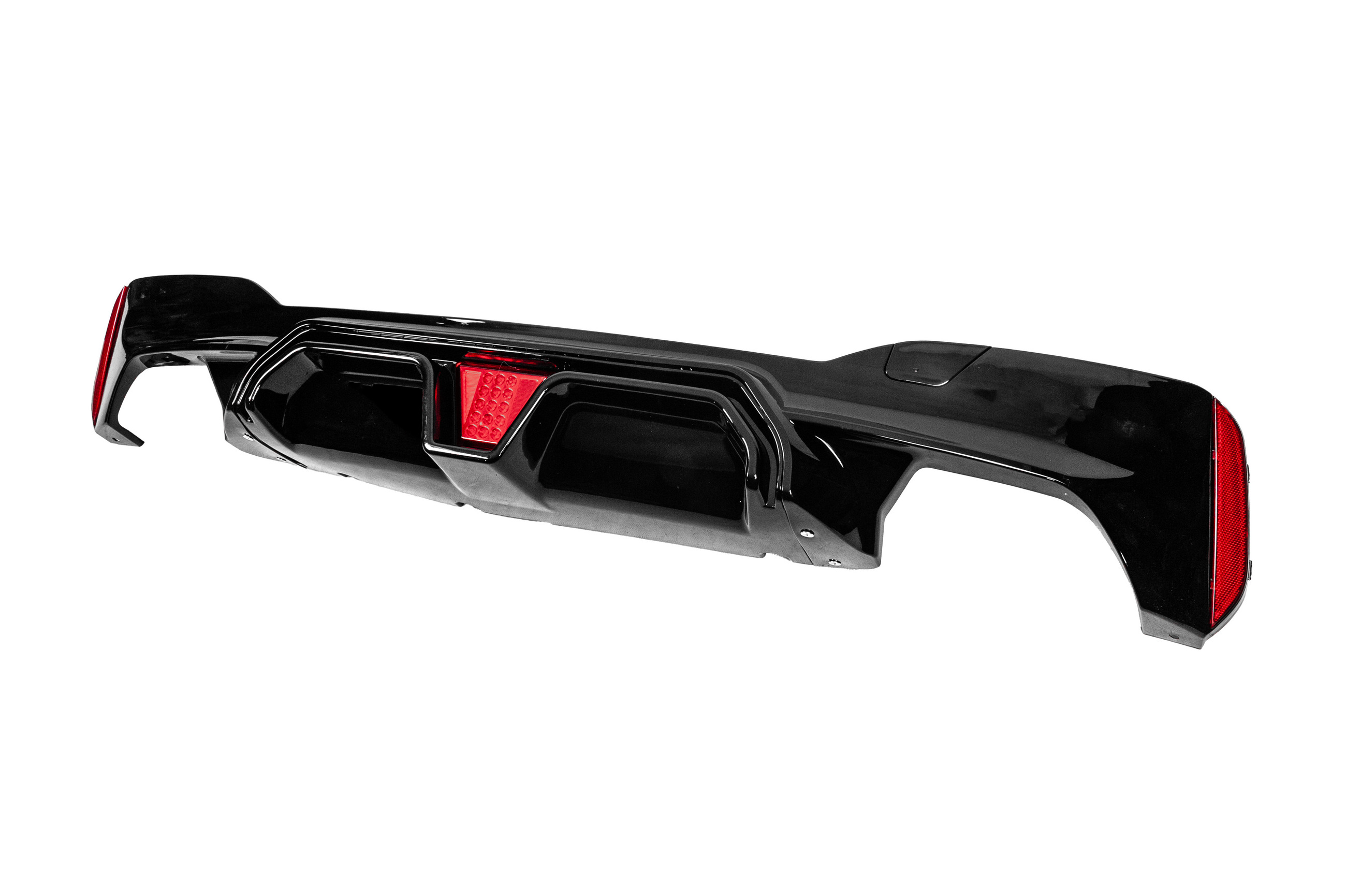 Дифузор заднього бампера CS-Syle LED (для M-Sport/M5 F90, ABS) 2
