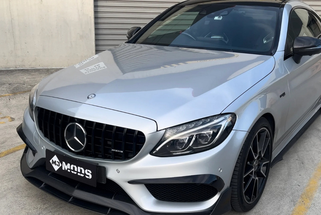 Передня решітка Panamericana GT Black (для Avantgarde/AMG-Line/C43 AMG) 2014-2021, без камери 3