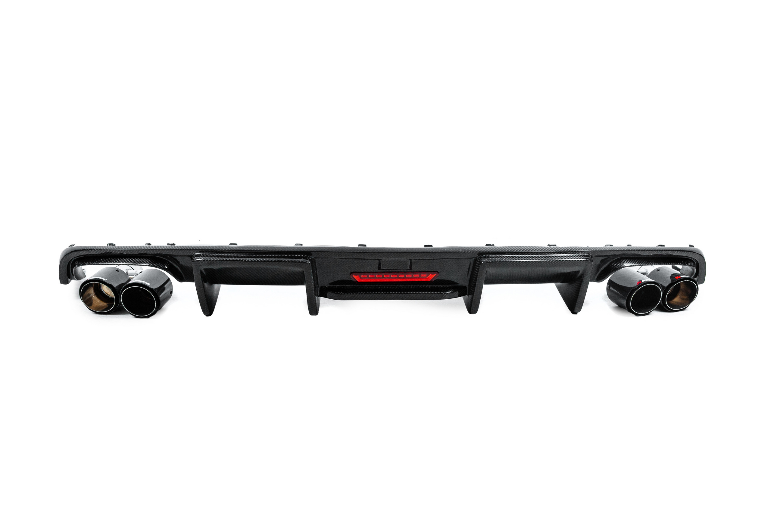 Дифузор заднього бампера Карбон (для S-Line 2014-2018) 6