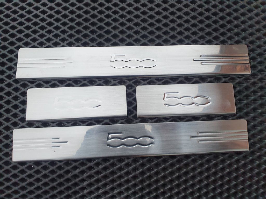 Накладки на пороги 500L (Carmos, 4 шт, нерж) 2