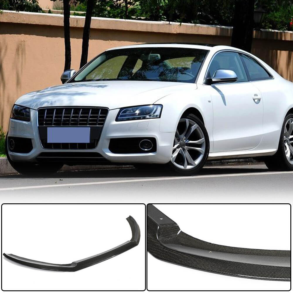Накладка на передній бампер Lip (для S-Line Coupe 2007-2011, Карбон)