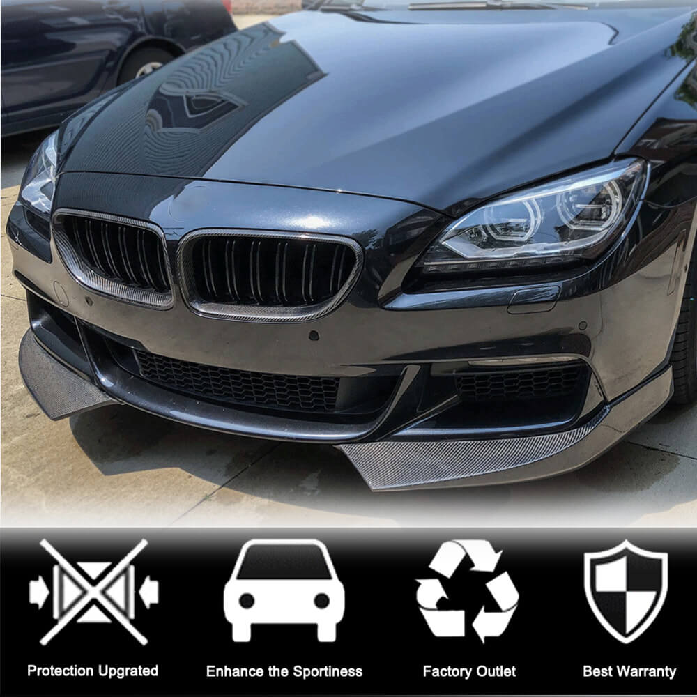 Накладки на передній бампер Flap V1 (для M-Sport, Карбон) 2