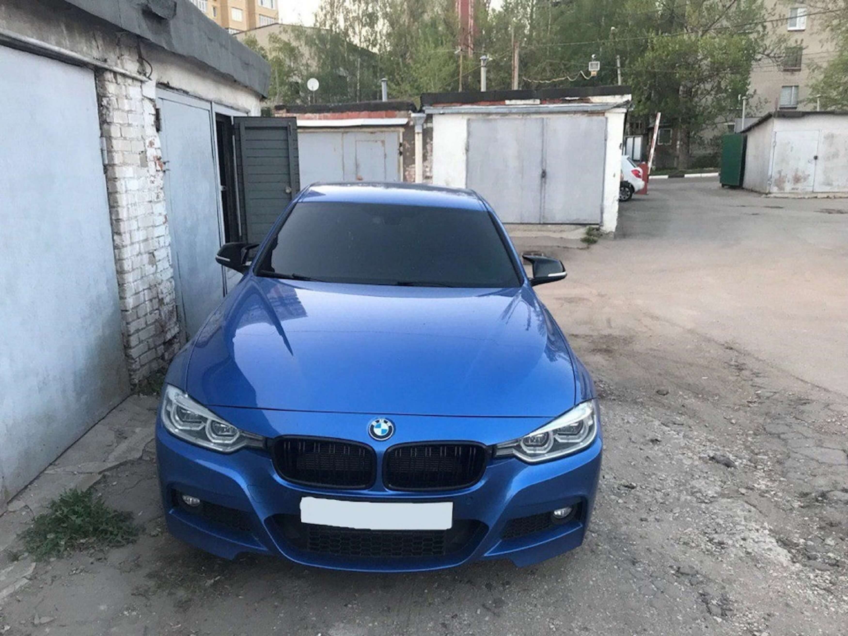 Накладки на дзеркала Чорний глянець (M-Look) на BMW 3 Series F30 / F31 2011-2018 року 6