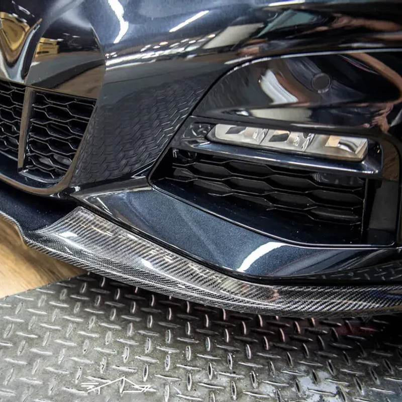 Накладка на передній бампер Lip V5 (для M-Sport 2018-2022, Карбон) 4