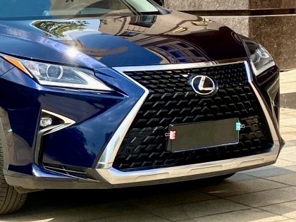 Бампер комплектний з решіткою у стилі 2020+ для Lexus RX 2015-2019 2