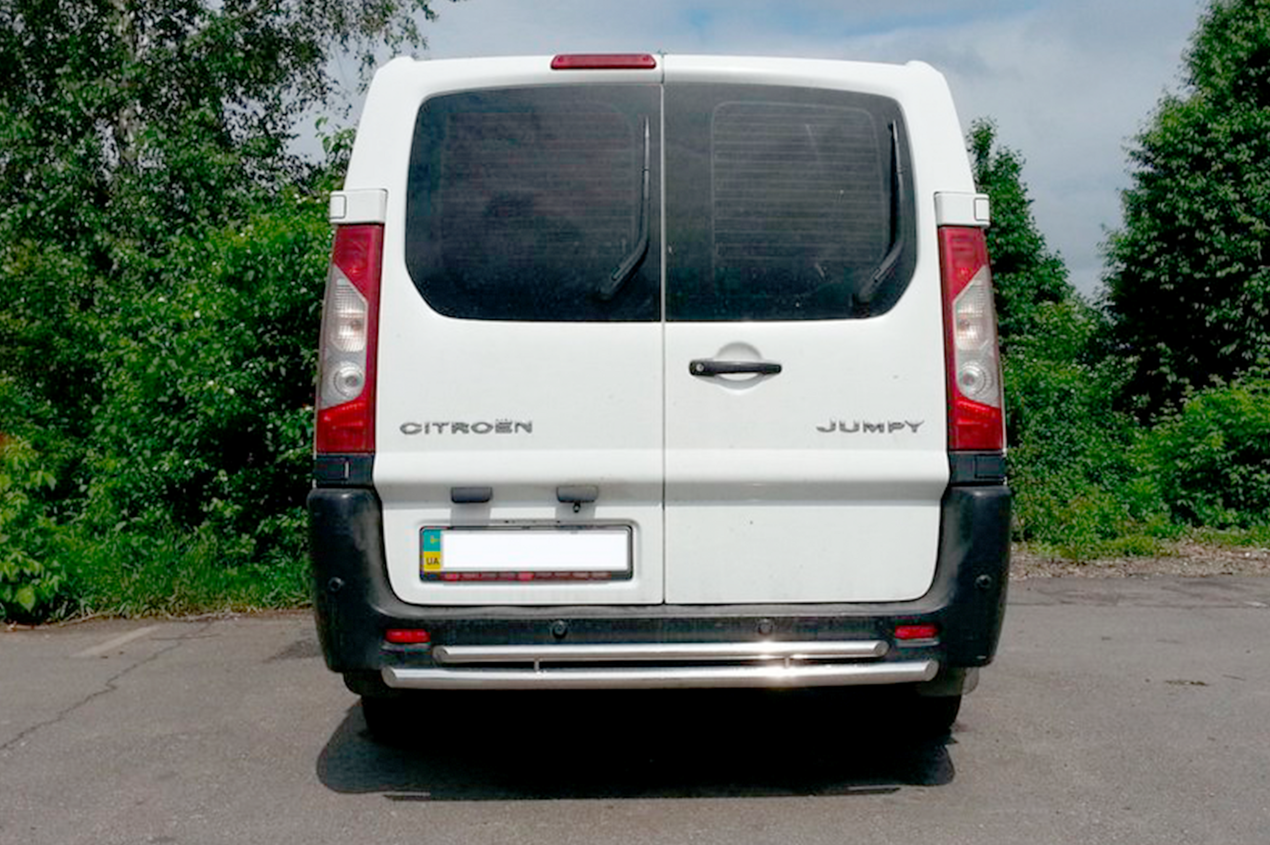Задня дуга AK-002-Подвійний (нерж.) 2