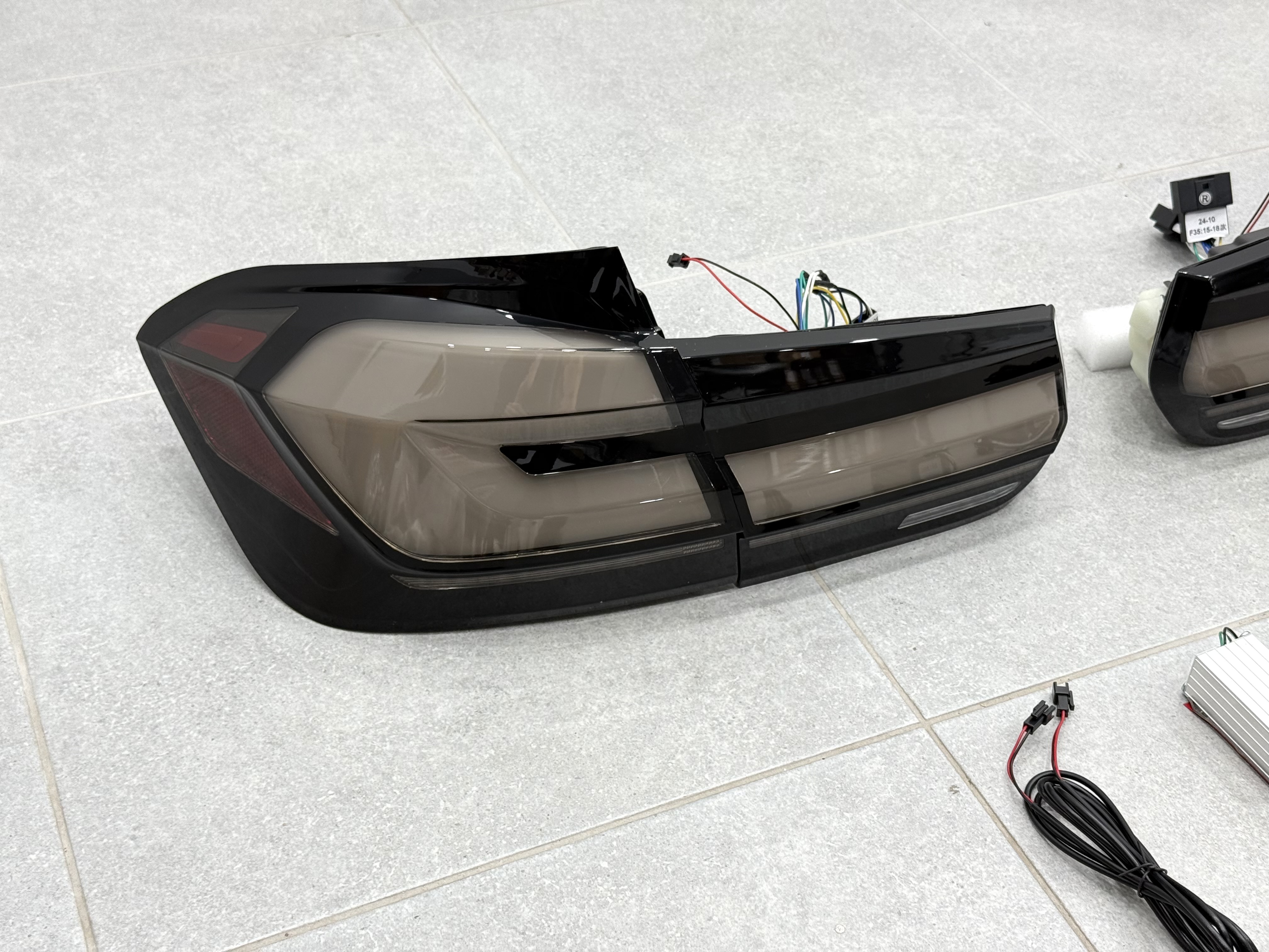Задні LED ліхтарі стиль G30 для BMW 3 series F30 2012-2018 димчасті, комплект 4шт. 3