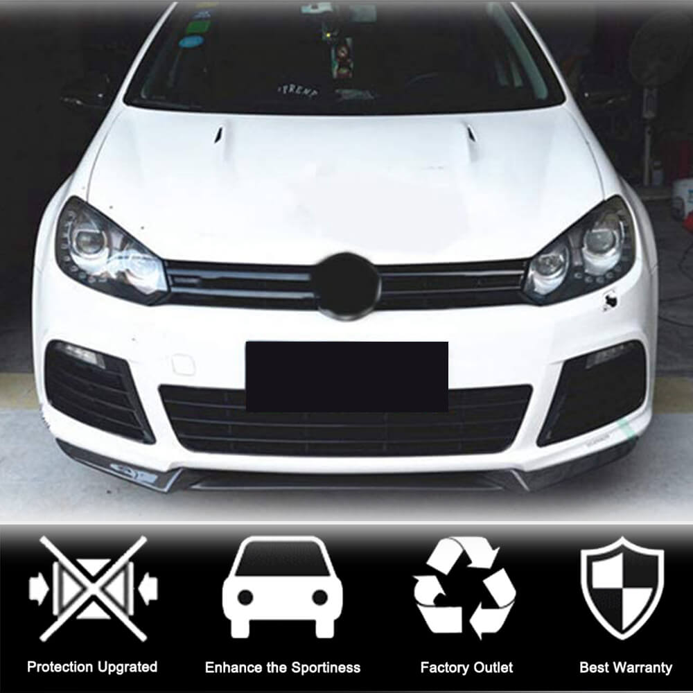Накладка на передній бампер Lip V3 (для R HB 2010-2013, Карбон) 2