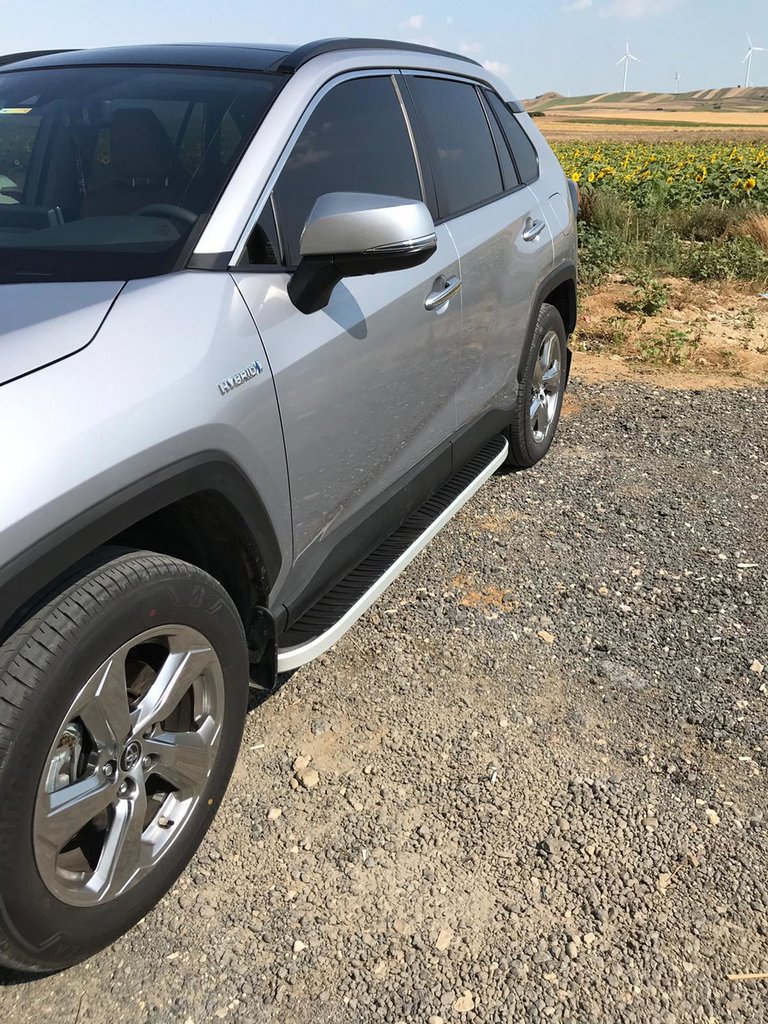 Бокові пороги Tayga Grey (2 шт., алюміній) 2