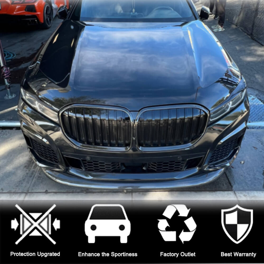 Накладка на передній бампер Lip V1 (для M-Sport 2019-2022, Карбон) 3