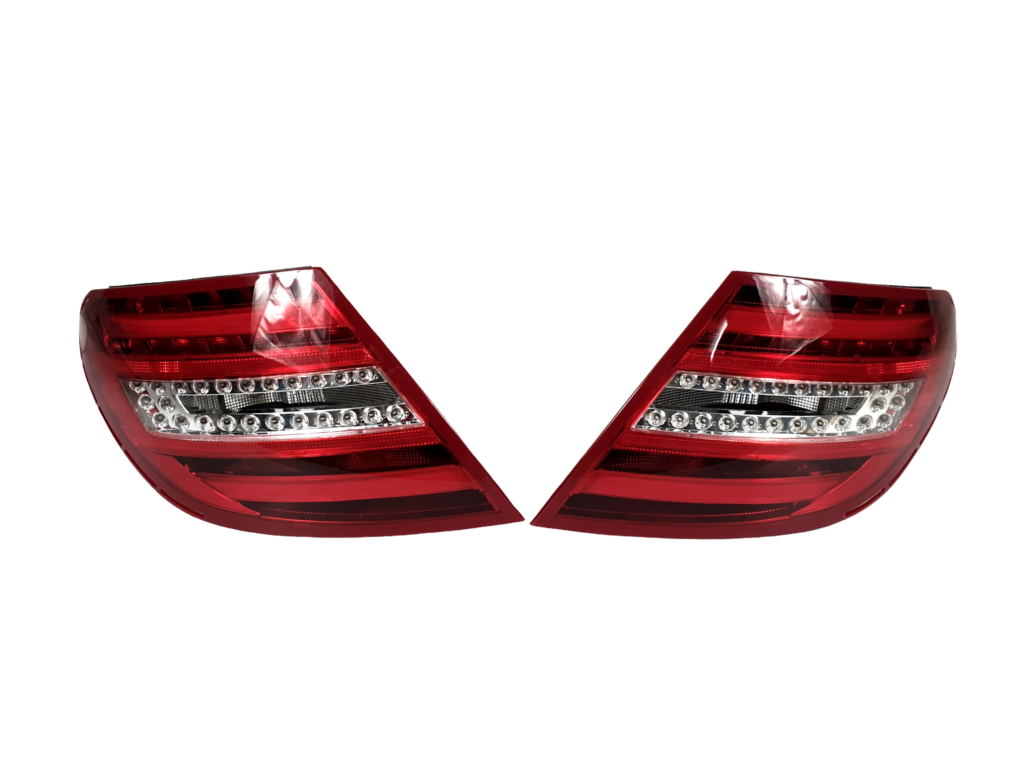 Задні ліхтарі (LED заміна галогену) Стопи на Mercedes-Benz C-Class W204 2007-2014 року
