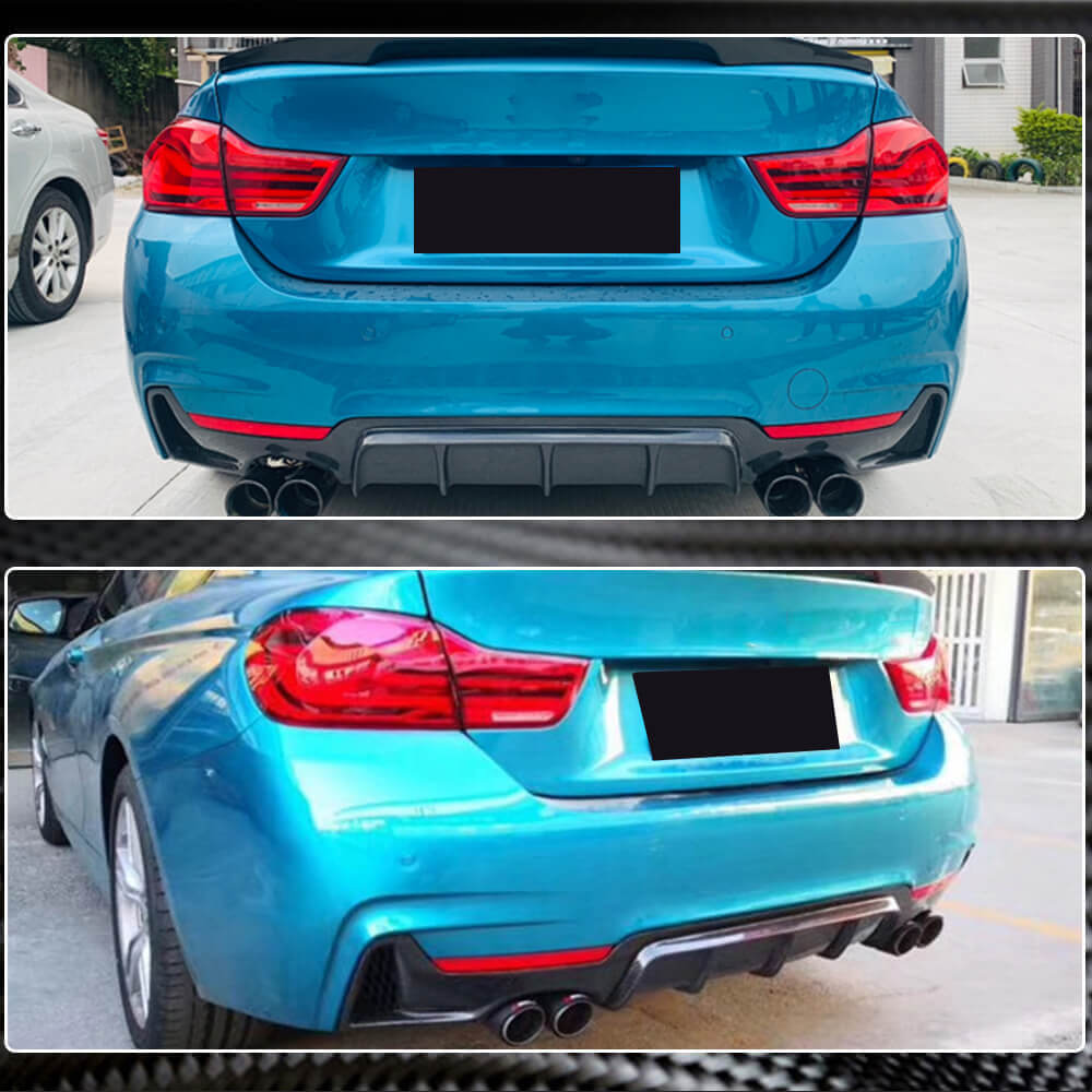 Дифузор заднього бампера V1 (для M-Sport, Карбон) 4