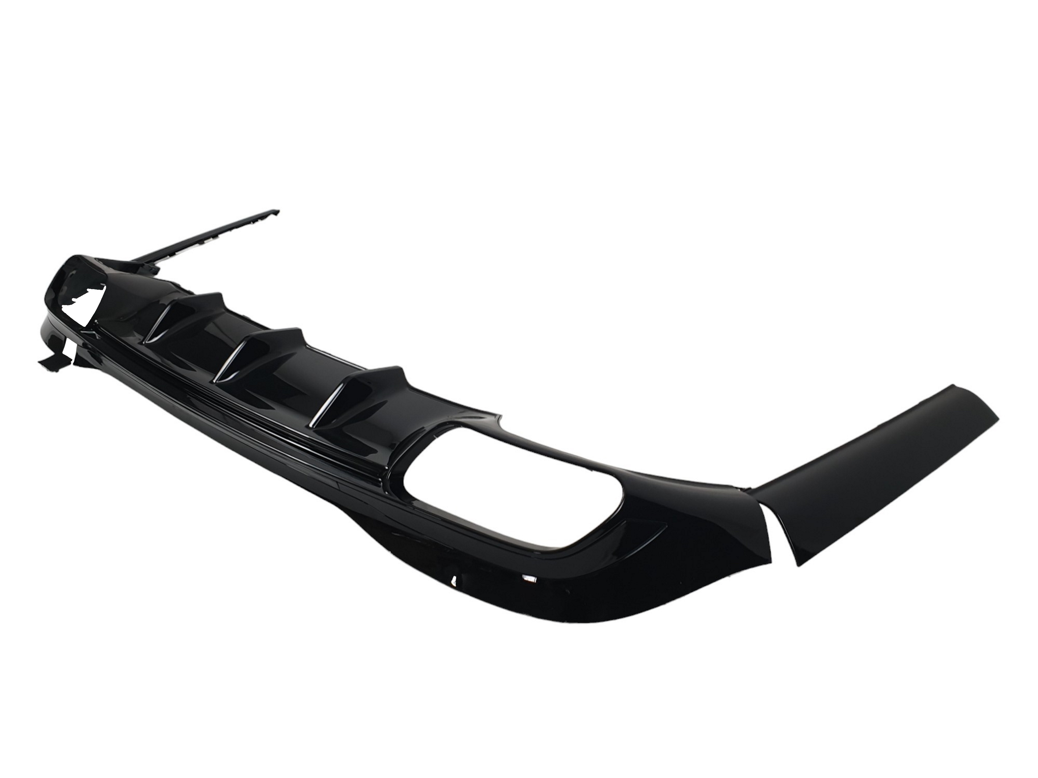 Дифузор (заднього бампера) Full Black / Chrome Pipe (стиль S63 AMG) на Mercedes-Benz S-Class W223 2020-2025 року 3