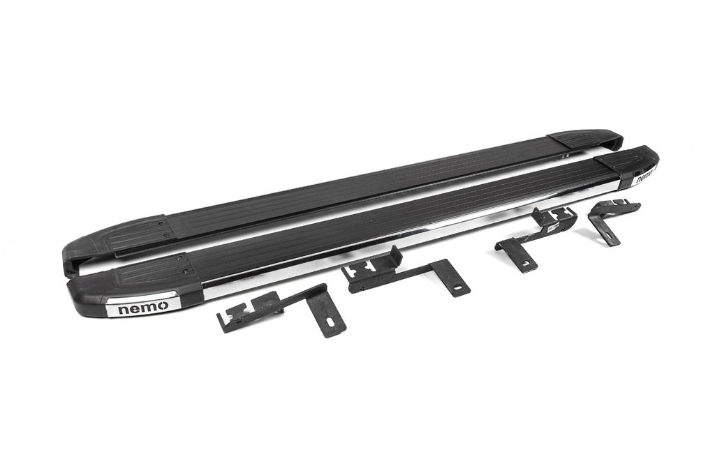 Бокові пороги Omsa Black (2 шт., алюм.) 3