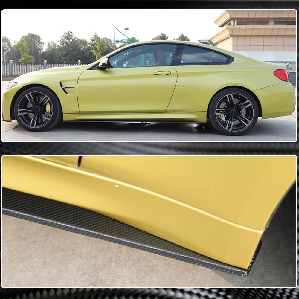 Накладки на пороги V5 (для F82/F83, Карбон) 4