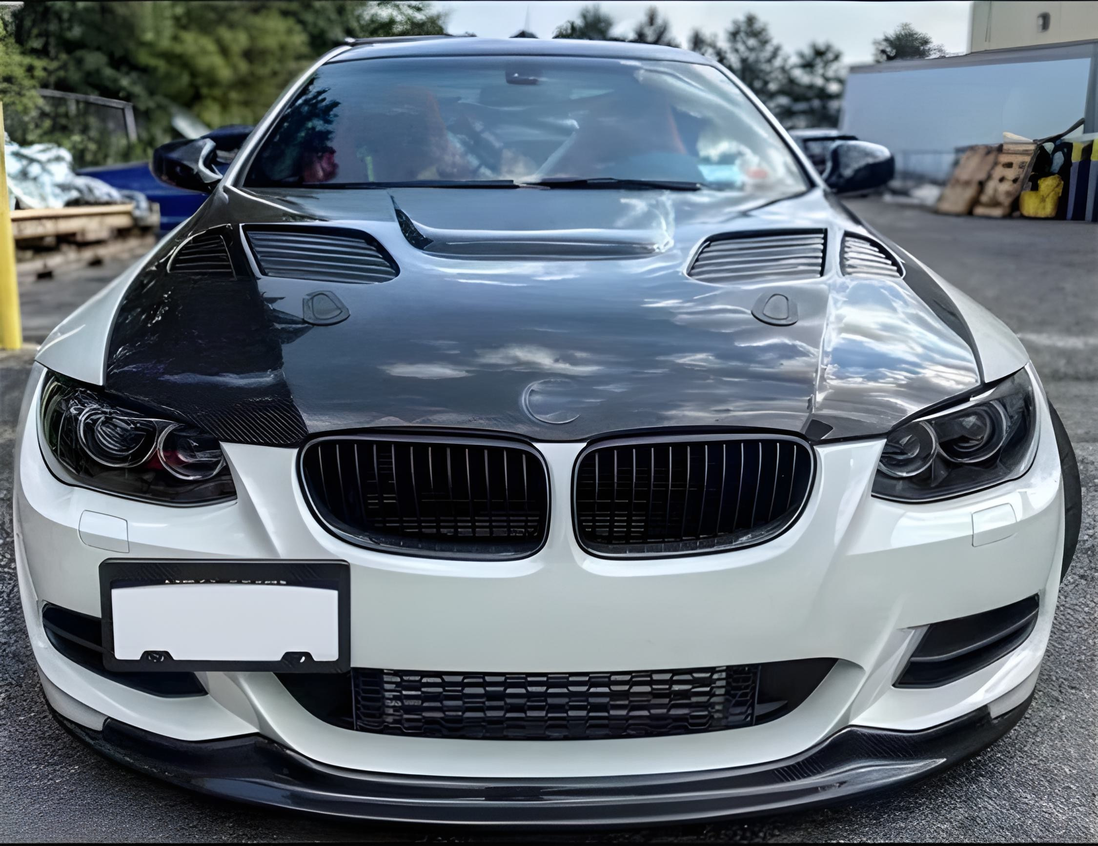 Накладка на передній бампер Lip RK-Style (для 2010-2012 M-Sport, Карбон) 2