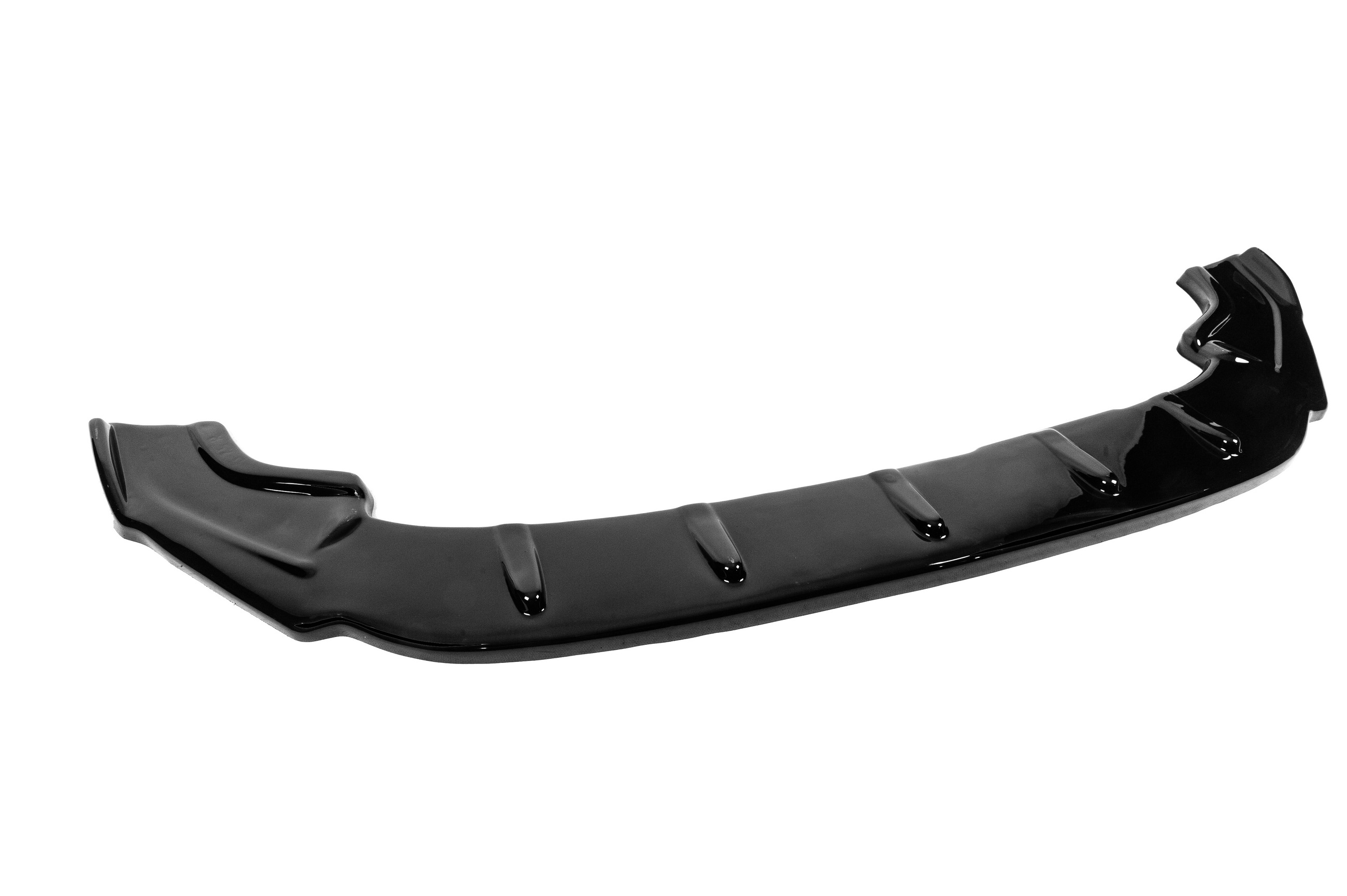 Передня Lip накладка V-4 (для R / R-Line HB, 2017-2019, чорний глянець) 4
