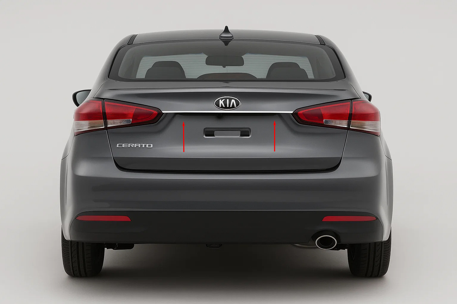 Планка над номером для Sedan (нерж.)