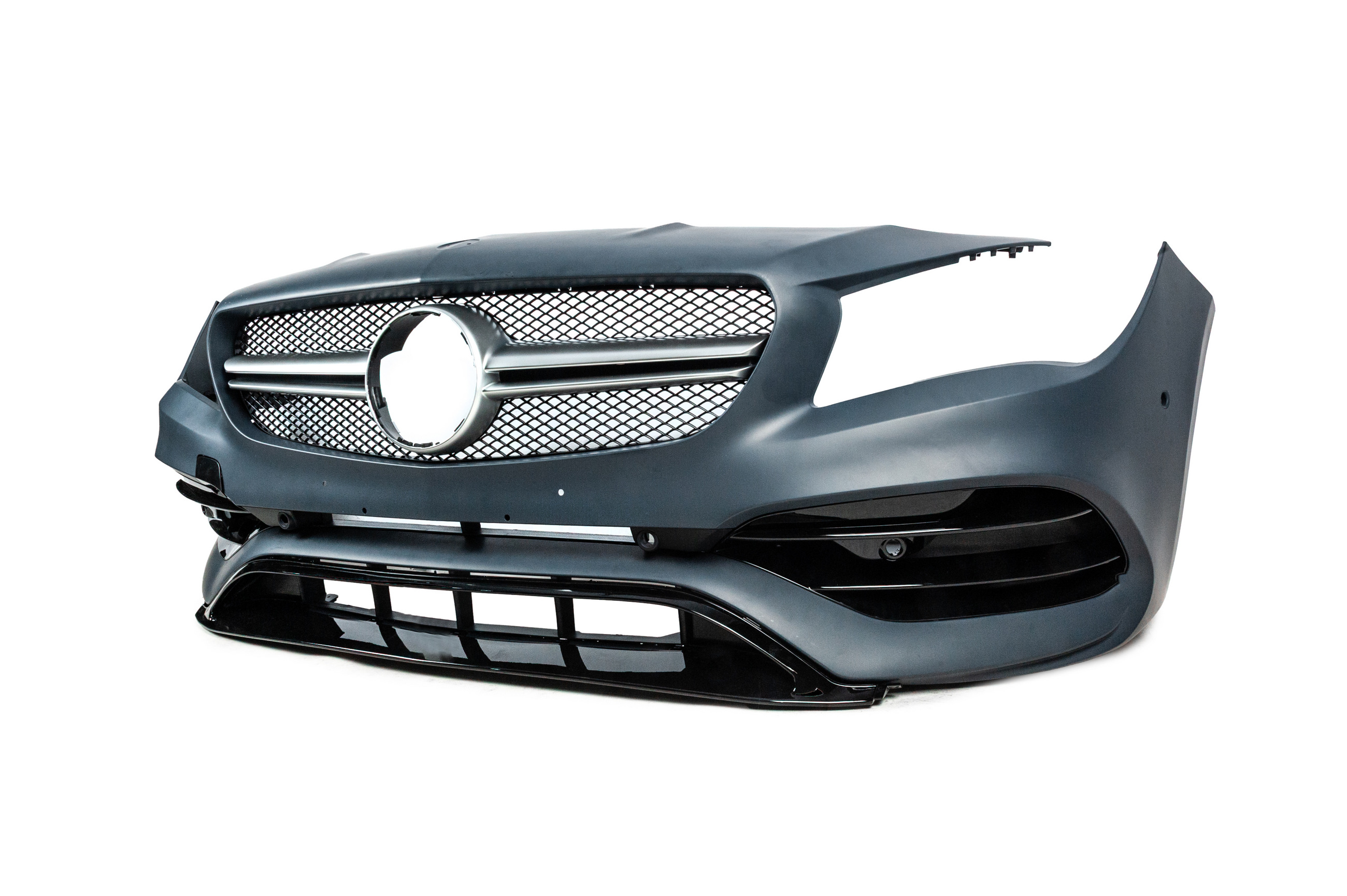 Передній бампер в зібраному вигляді (стиль CLA45 AMG) 2