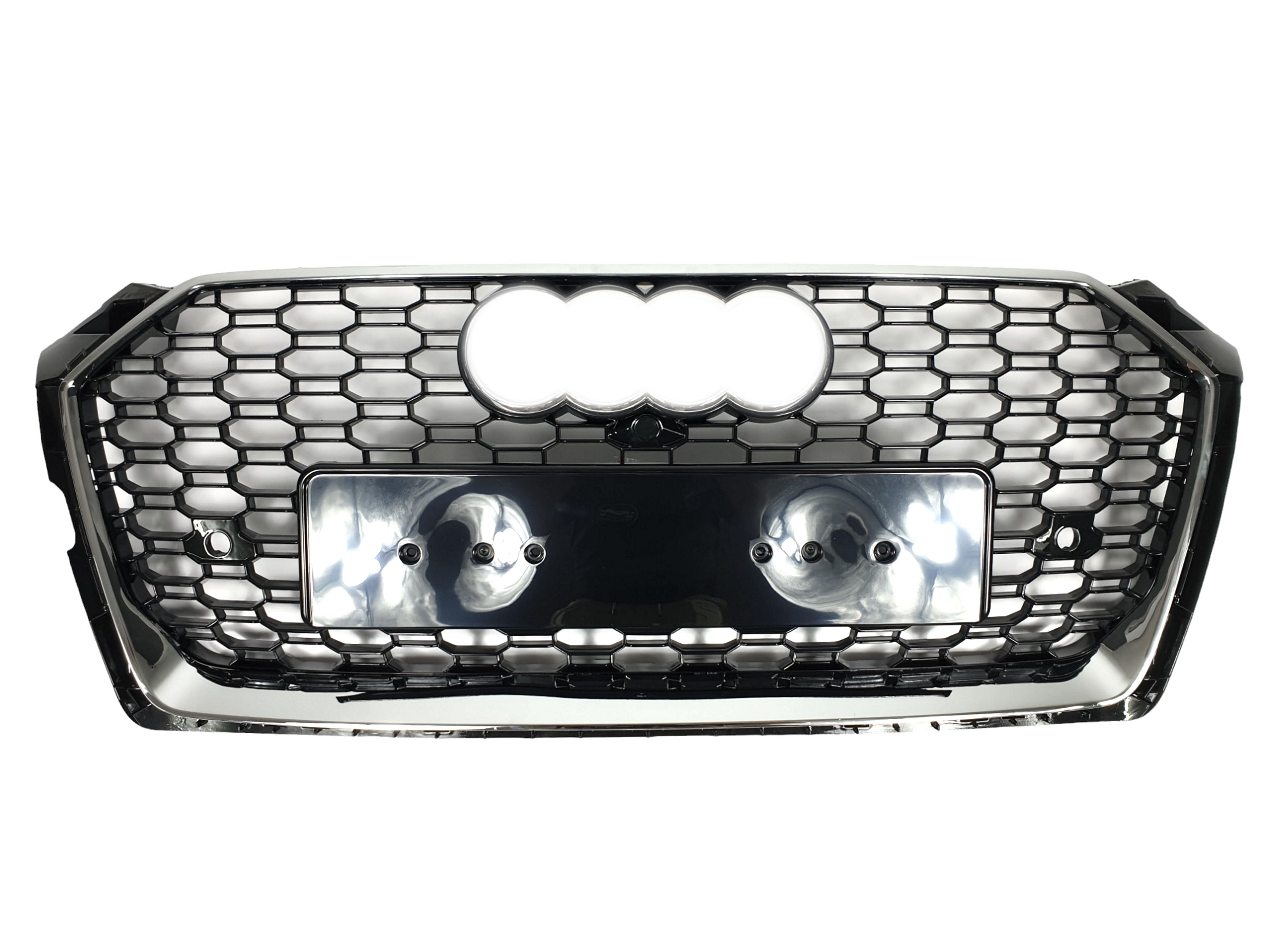 Решітка радіатора Chrome Black (в стилі RS5 під камеру) на Audi A5 B9 2016-2020 року