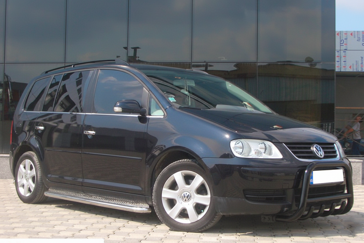 Кенгурятник QT006 Black (нерж)