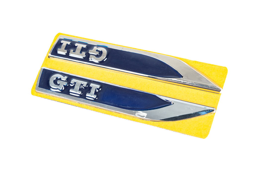 Бокові накладки GTI-сині-хром (145мм на 22м) 2