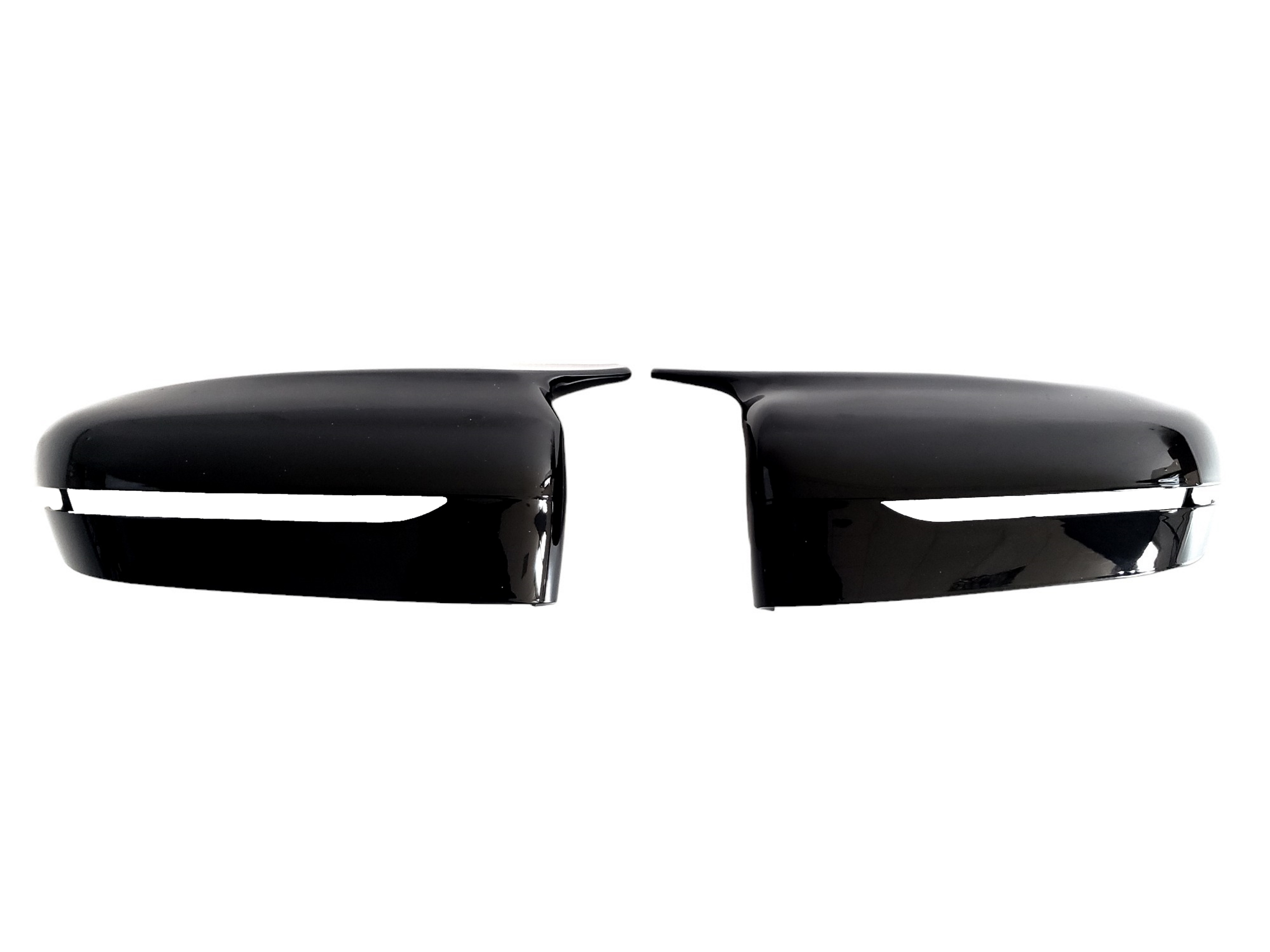 Накладки на дзеркала Чорний глянець (M-Look) на BMW 5 Series G30 / G31 2017-2020 року 2