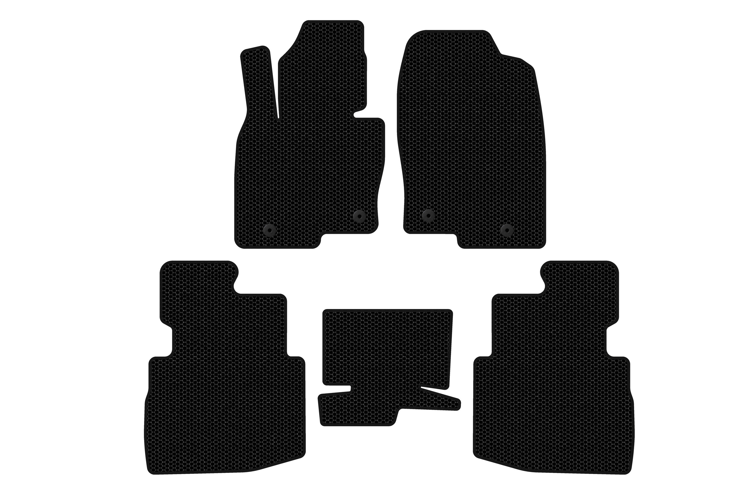 Гумові килимки Carsuit (2 ряди, 7-ми місний, чорні)