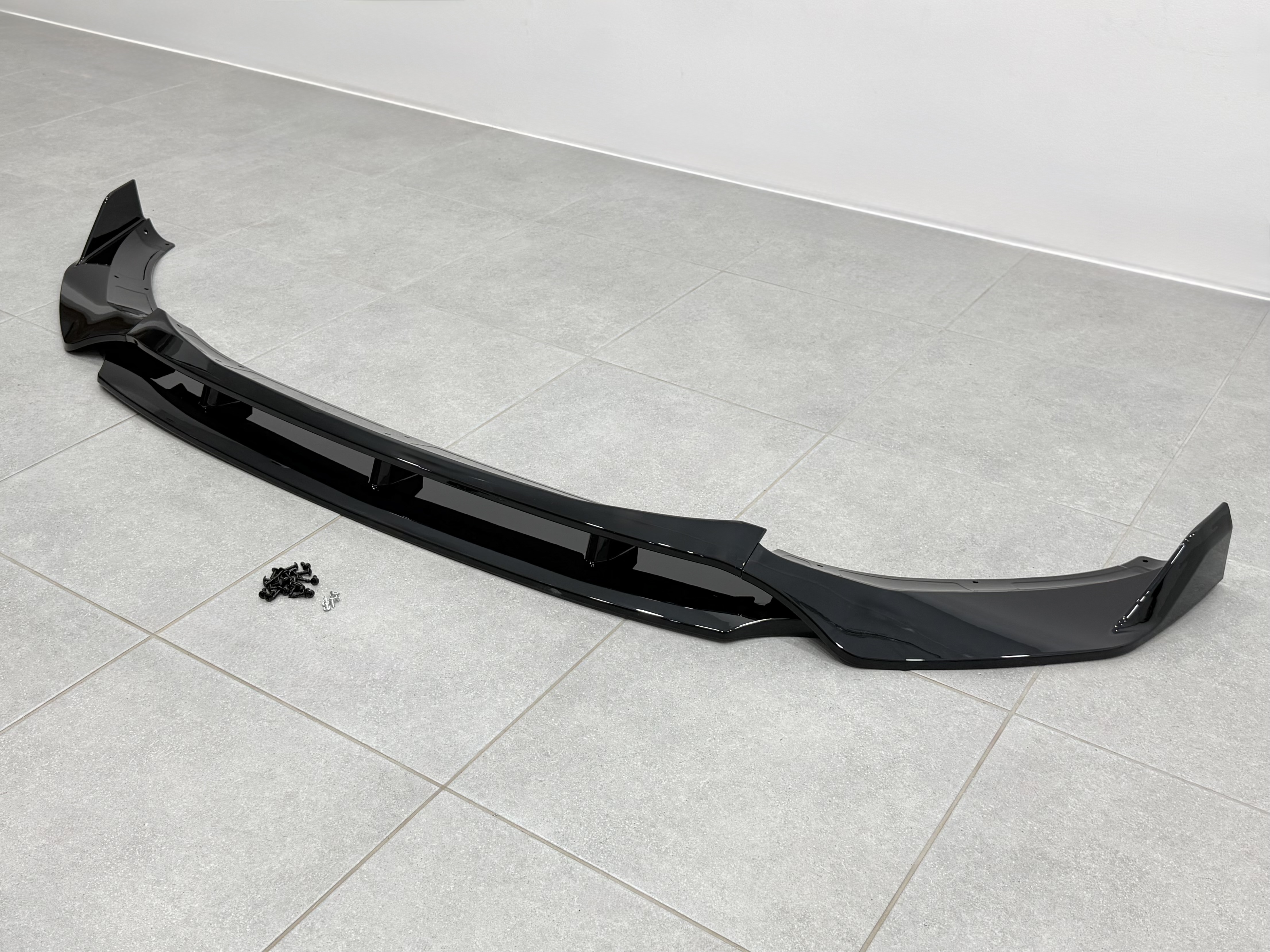 Юбка передного бампера M-Performance для BMW X3 G01 / X4 G02 2018-2021 ABS пластик, чорний глянець 6