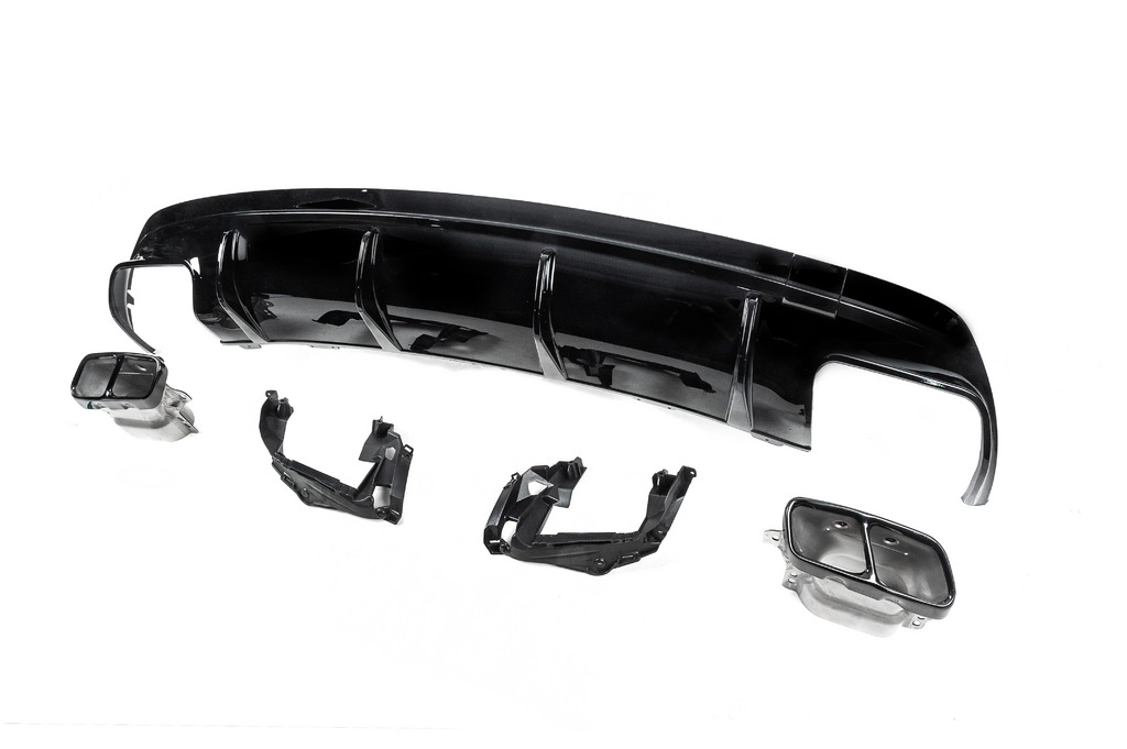 Задній дифузор Black (дизайн CLA45 з насадками) 3