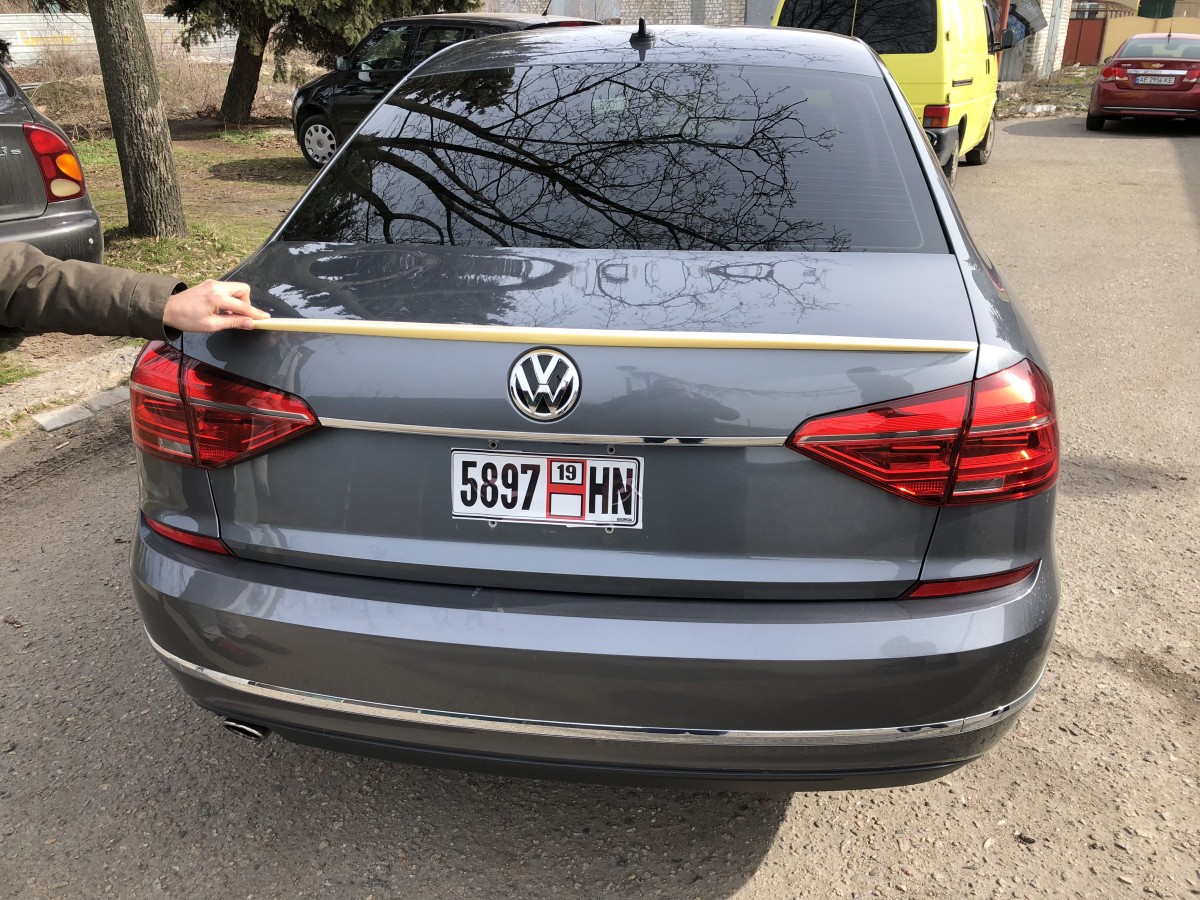 Спойлер ліп на багажник Volkswagen Passat B7 / B8 USA 2011-2019 ABS пластик під фарбування 5