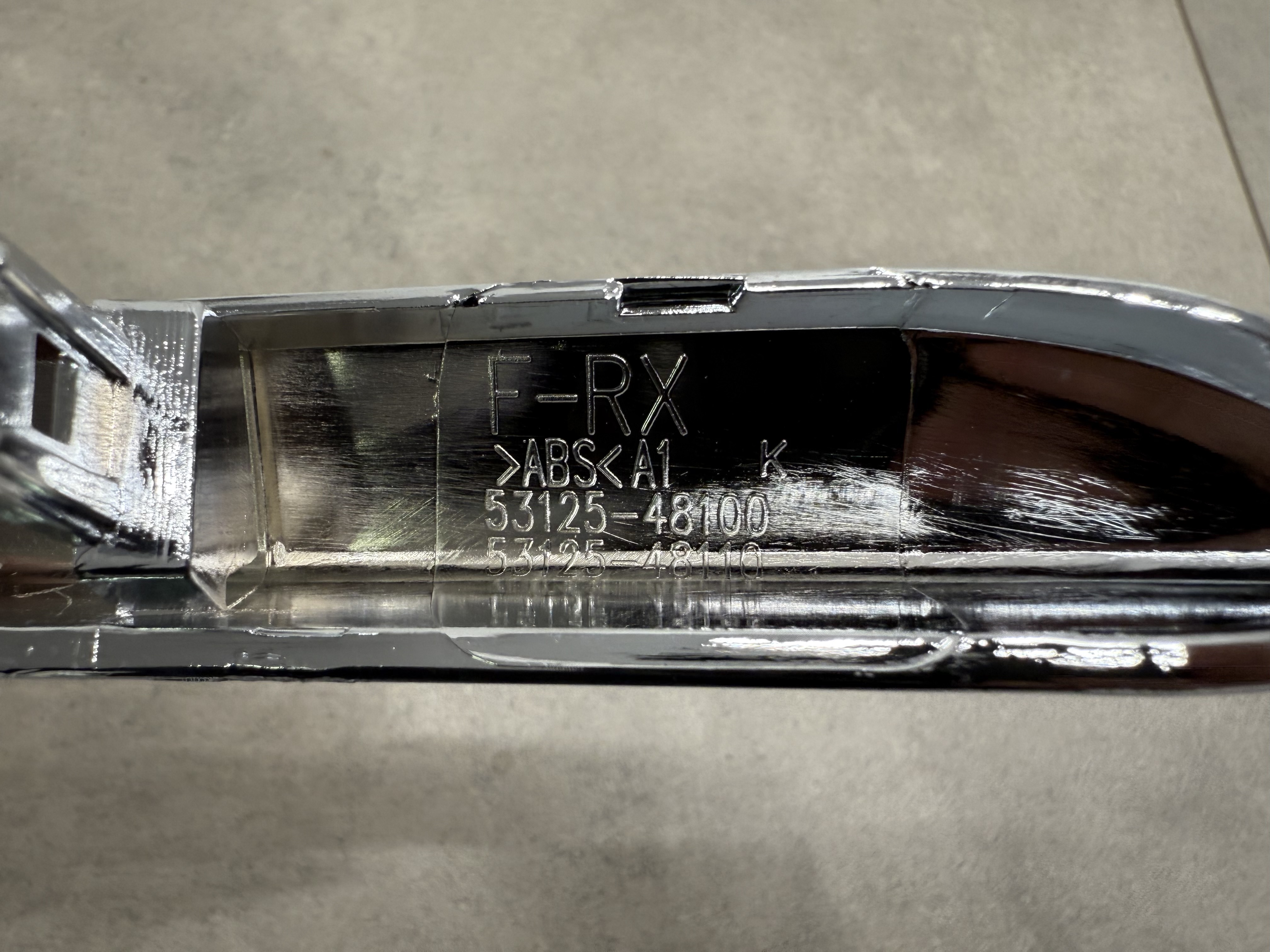 Хром молдинг бампера F-SPORT Lexus RX 2012-2015 права сторона 5312548100 2