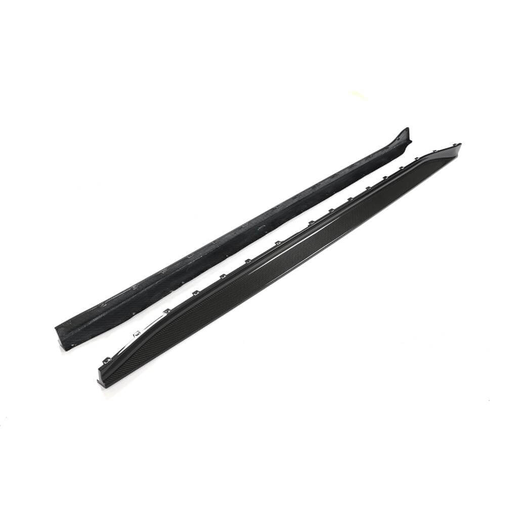 Накладки на пороги V1 (для G80, Карбон) 6