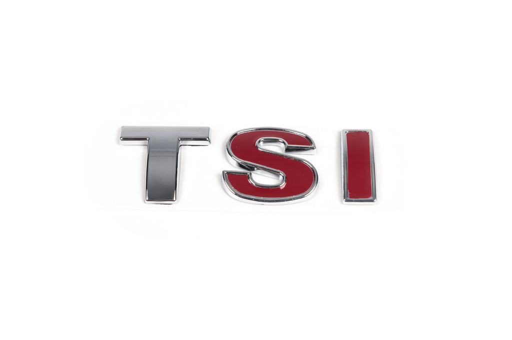 Напис TSI (прямий шрифт) T - хром, SI - червона 2