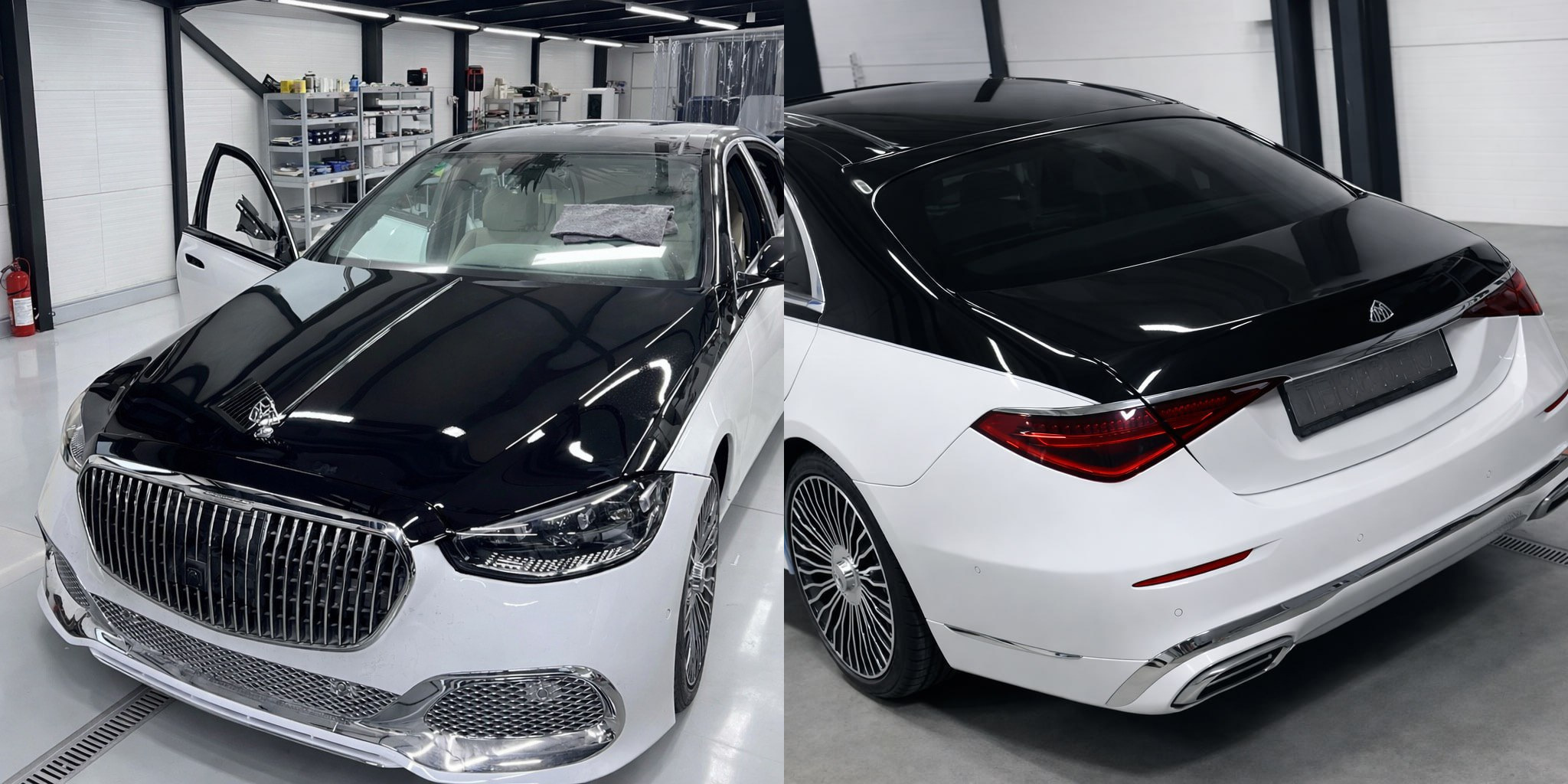 Комплект рестайлінга в W223 Maybach (з дверними ручками і вставками) 2
