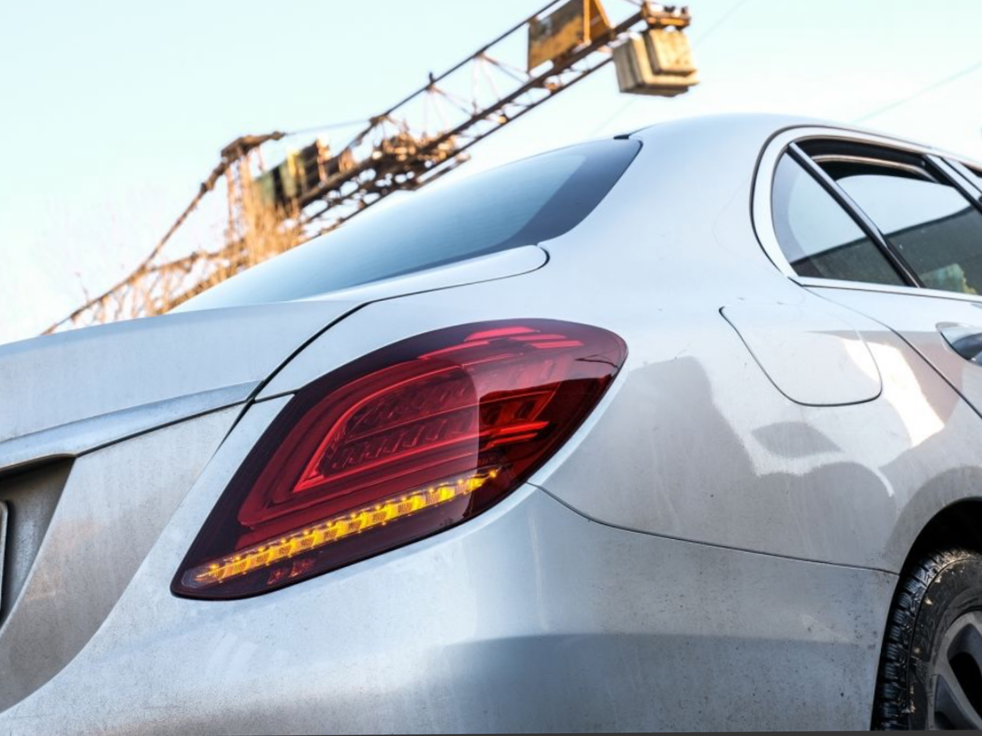 Задні LED ліхтарі рестайлінг 2019 для Mercedes-Benz C-class W205 2015-2021 2шт. 2